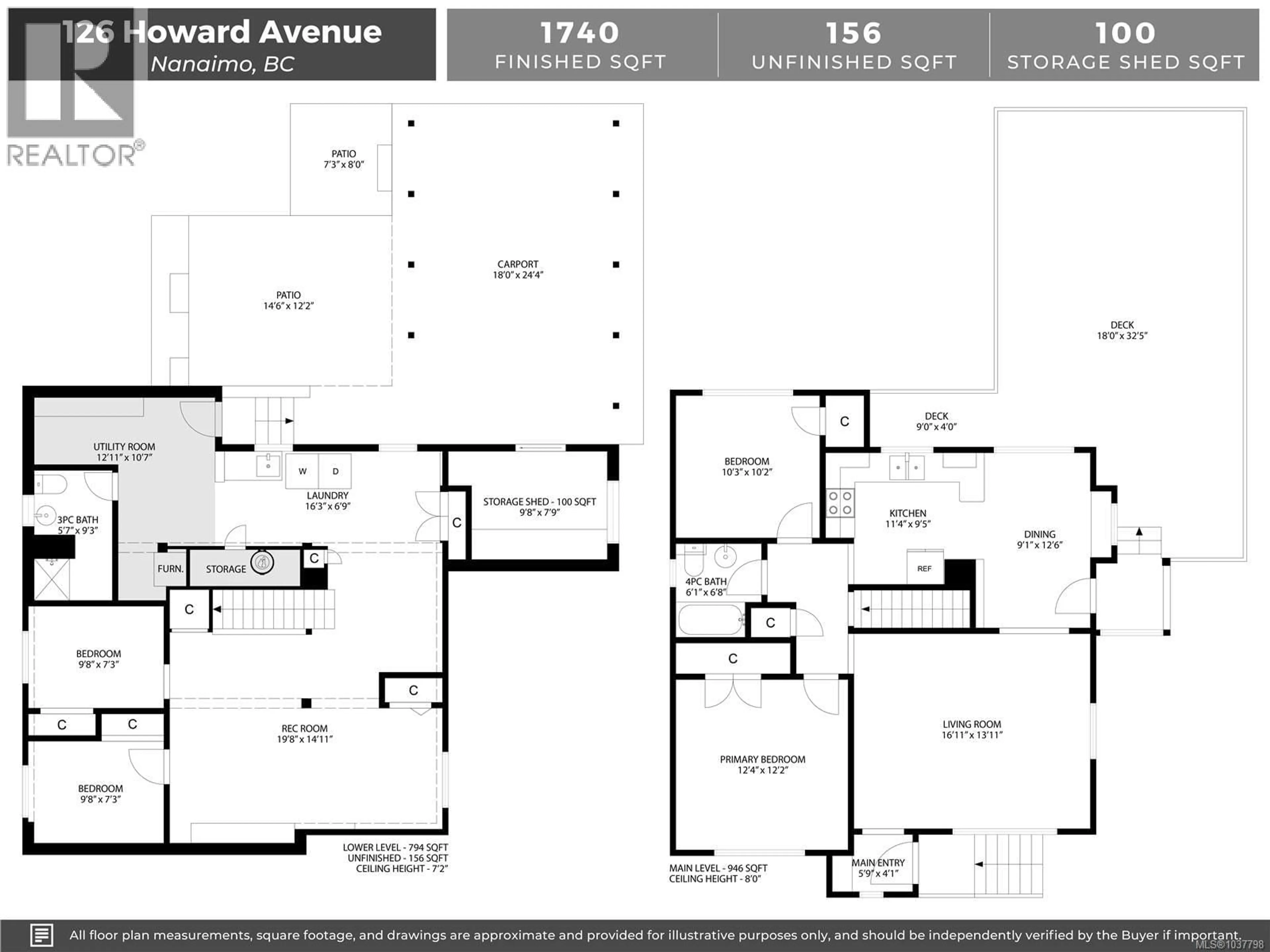 Floor plan for 126 HOWARD AVENUE, Nanaimo British Columbia V9R3R1