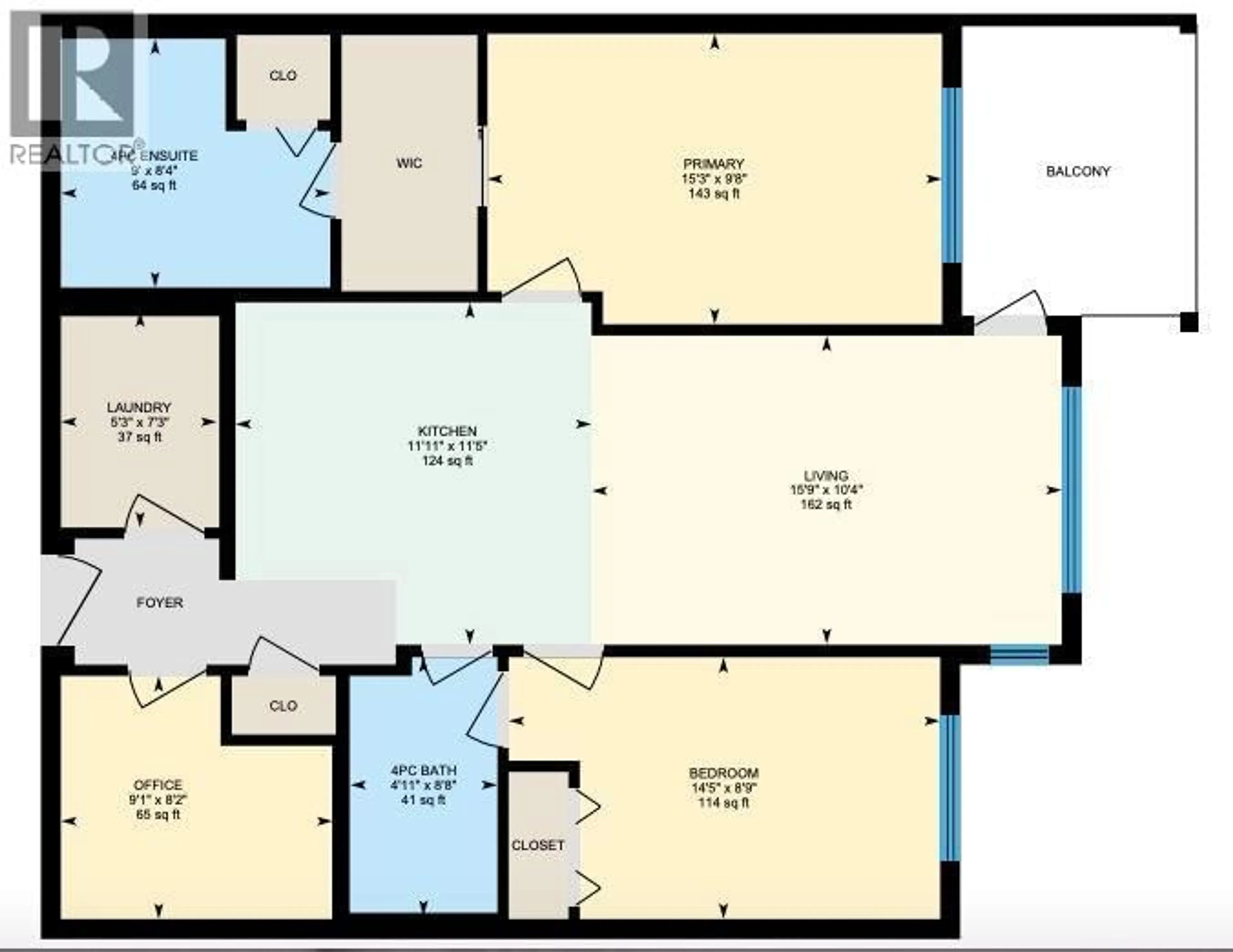 Floor plan for 316 - 2301 CARRINGTON ROAD, West Kelowna British Columbia V4T3J3