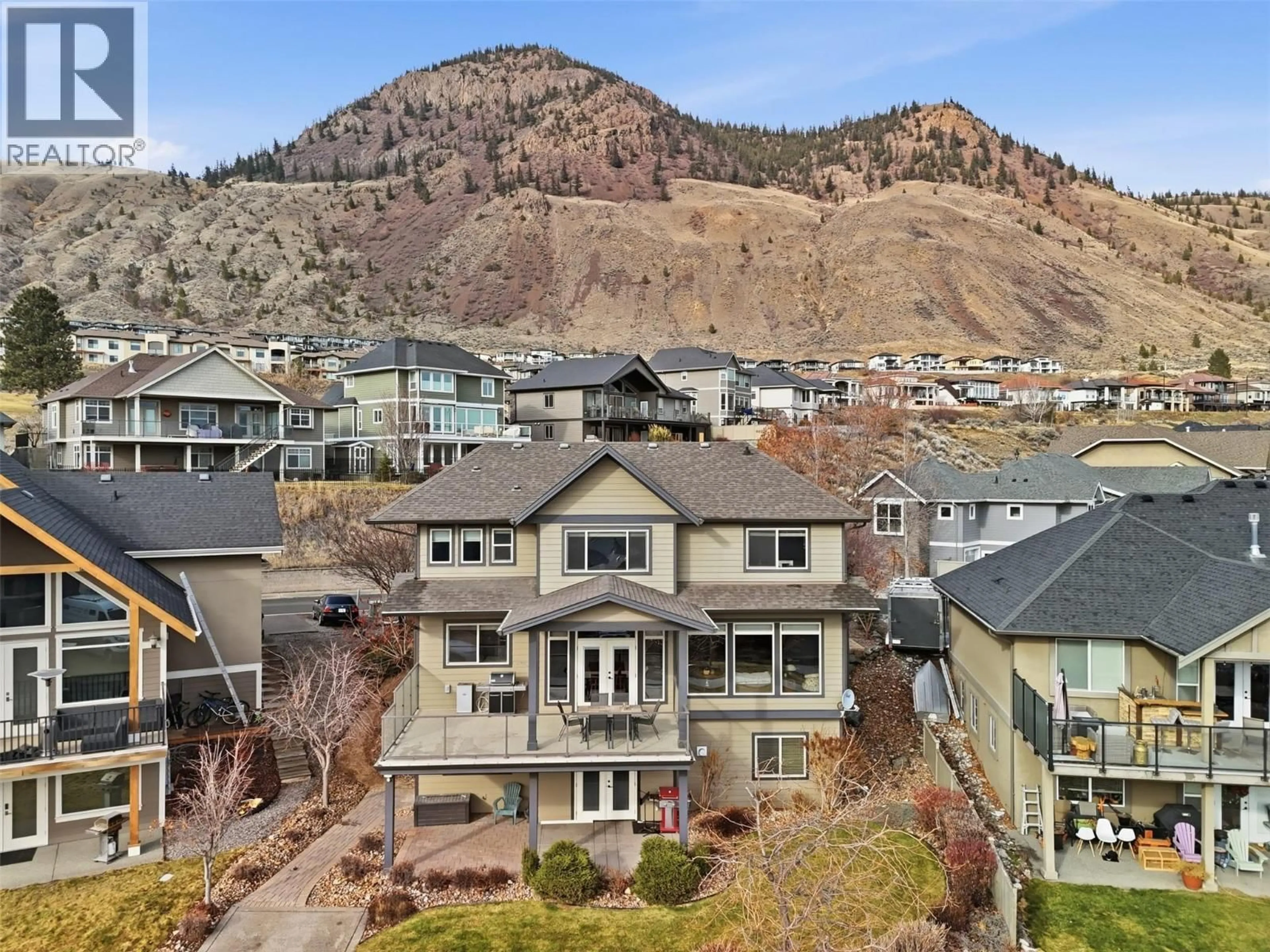 A pic from outside/outdoor area/front of a property/back of a property/a pic from drone, mountain view for 1914 IRONWOOD STREET, Kamloops British Columbia V2H0A6