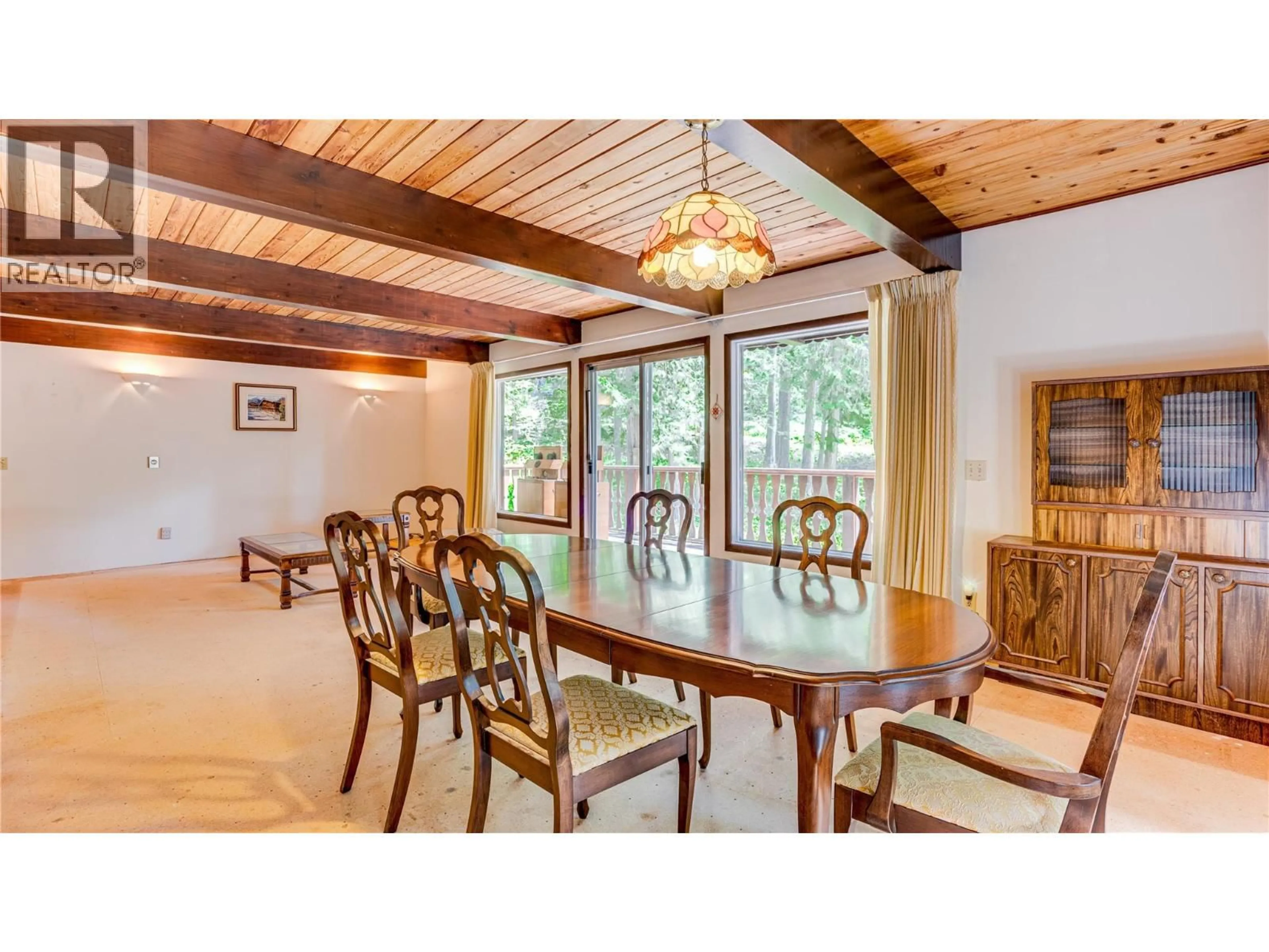 Dining room, wood/laminate floor for 58 WALKER ROAD, Enderby British Columbia V0E1V5