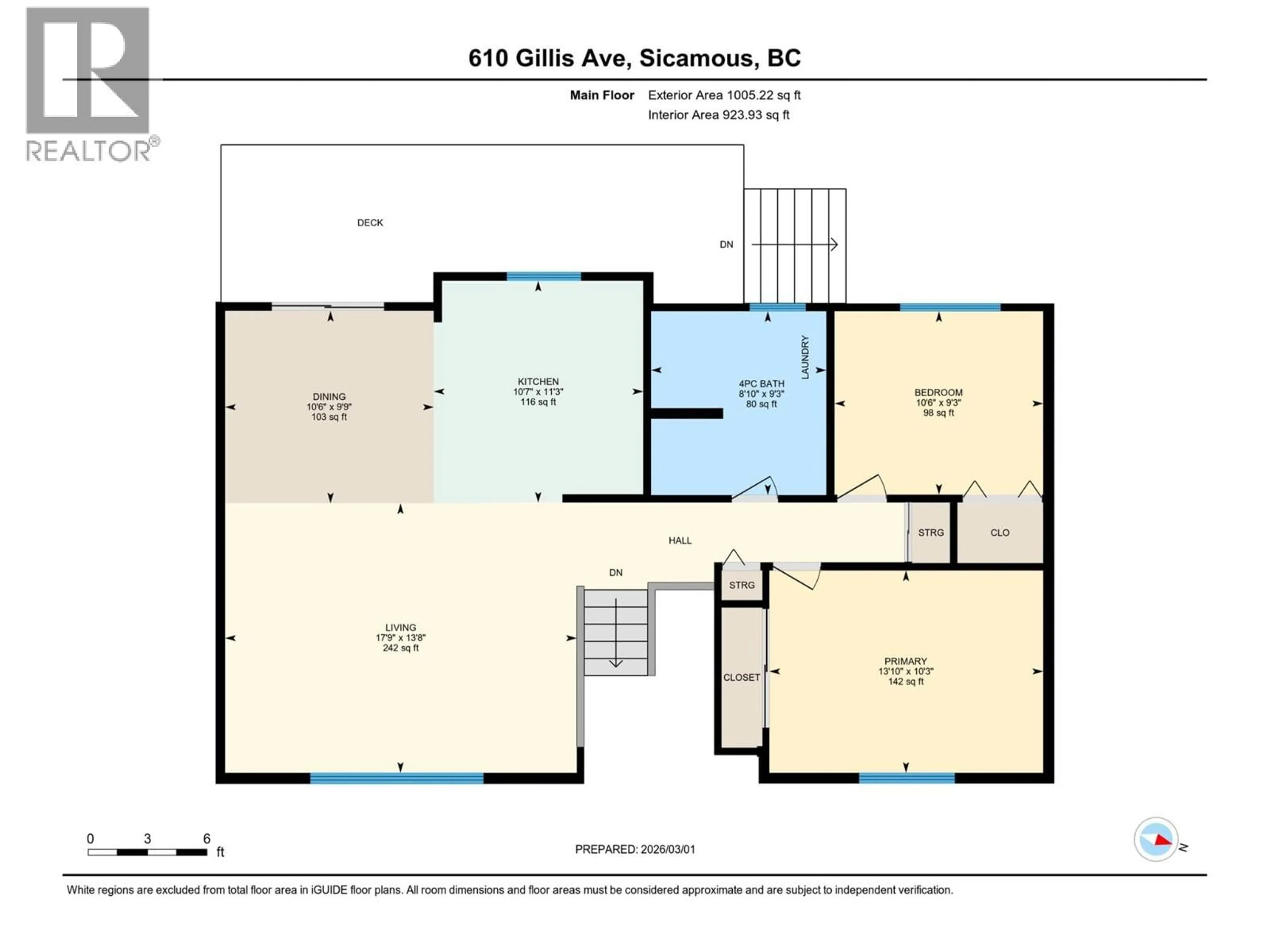 Floor plan for 610 GILLIS AVENUE, Sicamous British Columbia V0E2V0