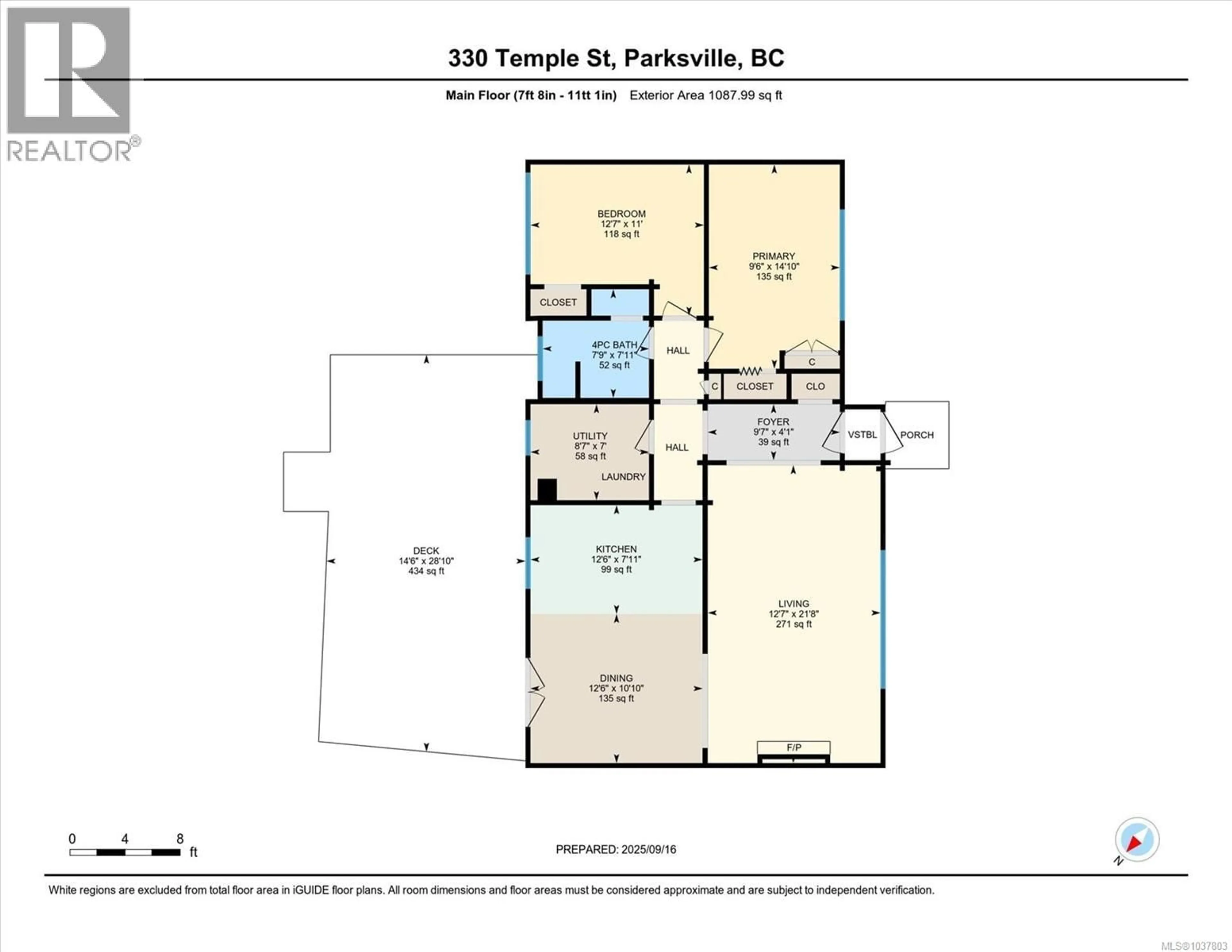 Floor plan for 330 TEMPLE STREET, Parksville British Columbia V9P1C7