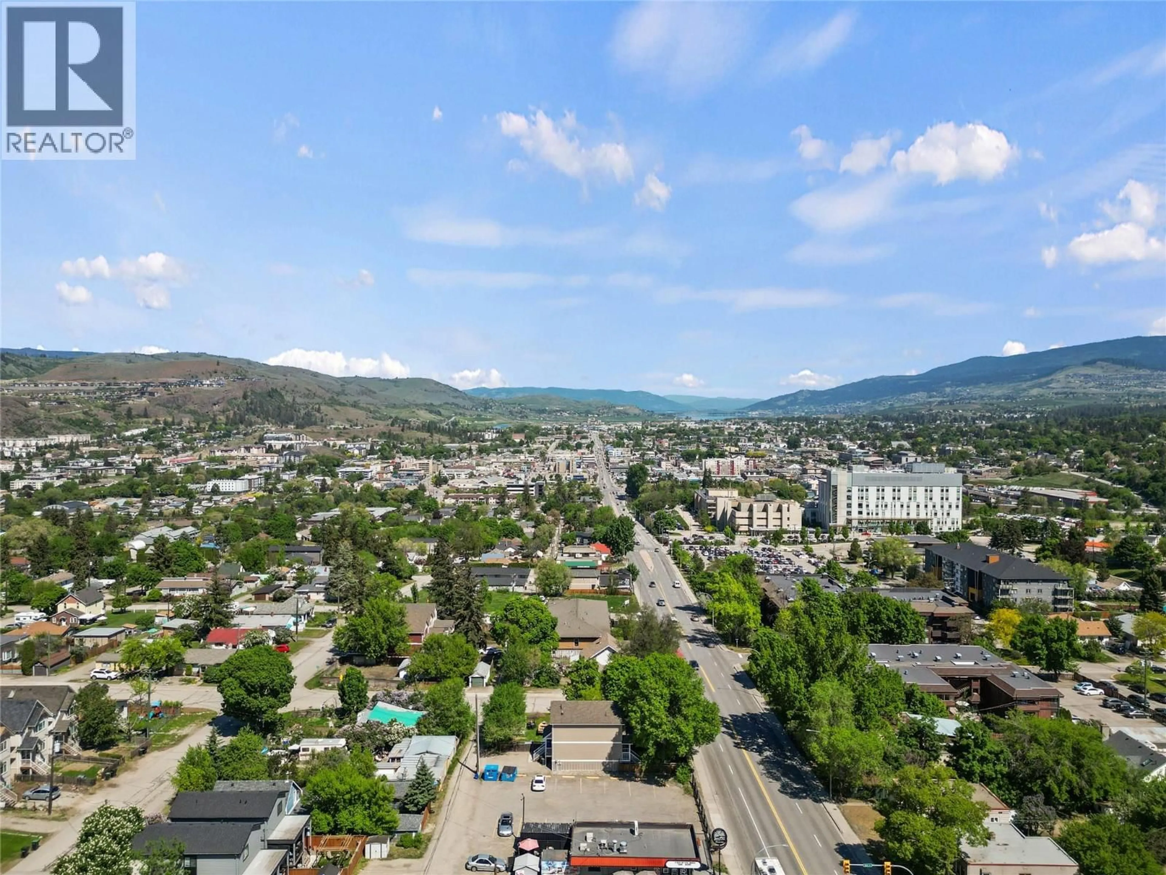 A pic from outside/outdoor area/front of a property/back of a property/a pic from drone, mountain view for 1606 32 STREET, Vernon British Columbia V1T5K5