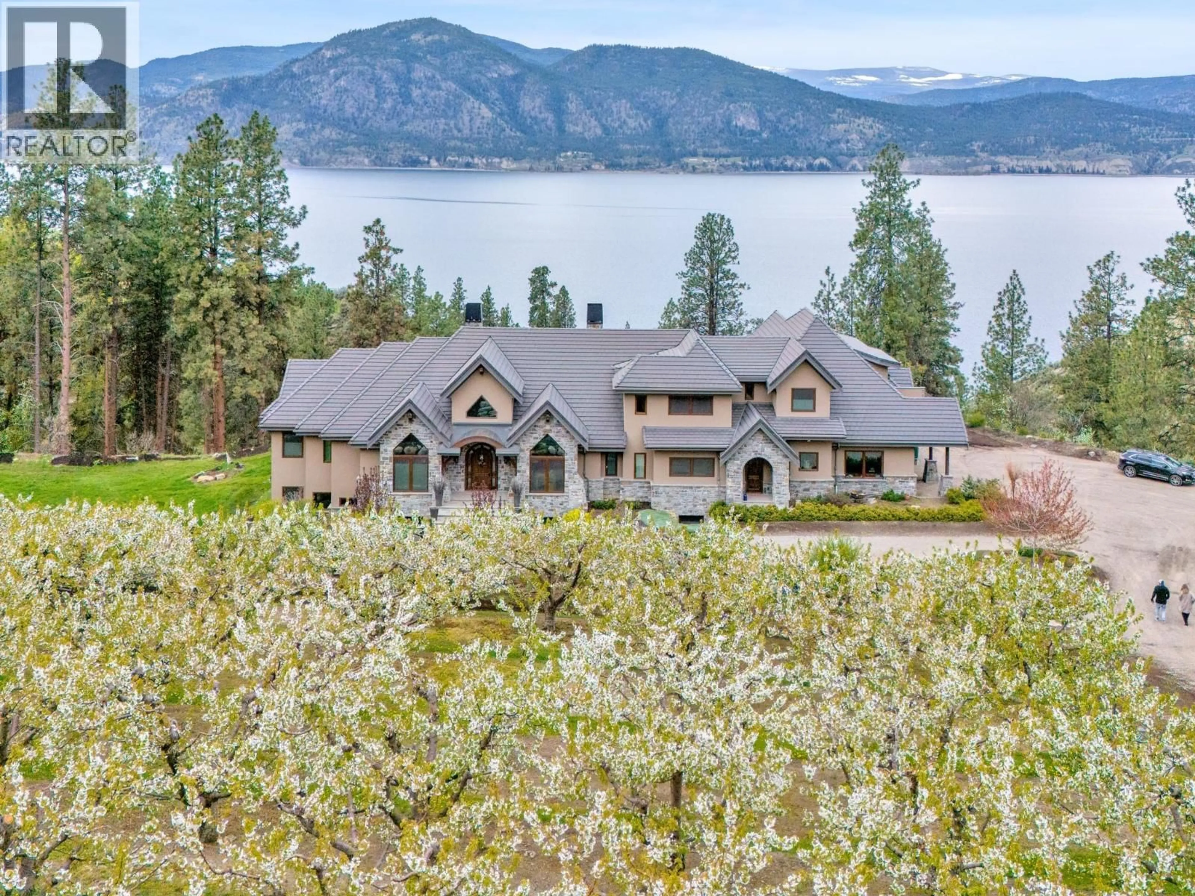 A pic from outside/outdoor area/front of a property/back of a property/a pic from drone, water/lake/river/ocean view for 2119 NARAMATA ROAD, Naramata British Columbia V0H1N1