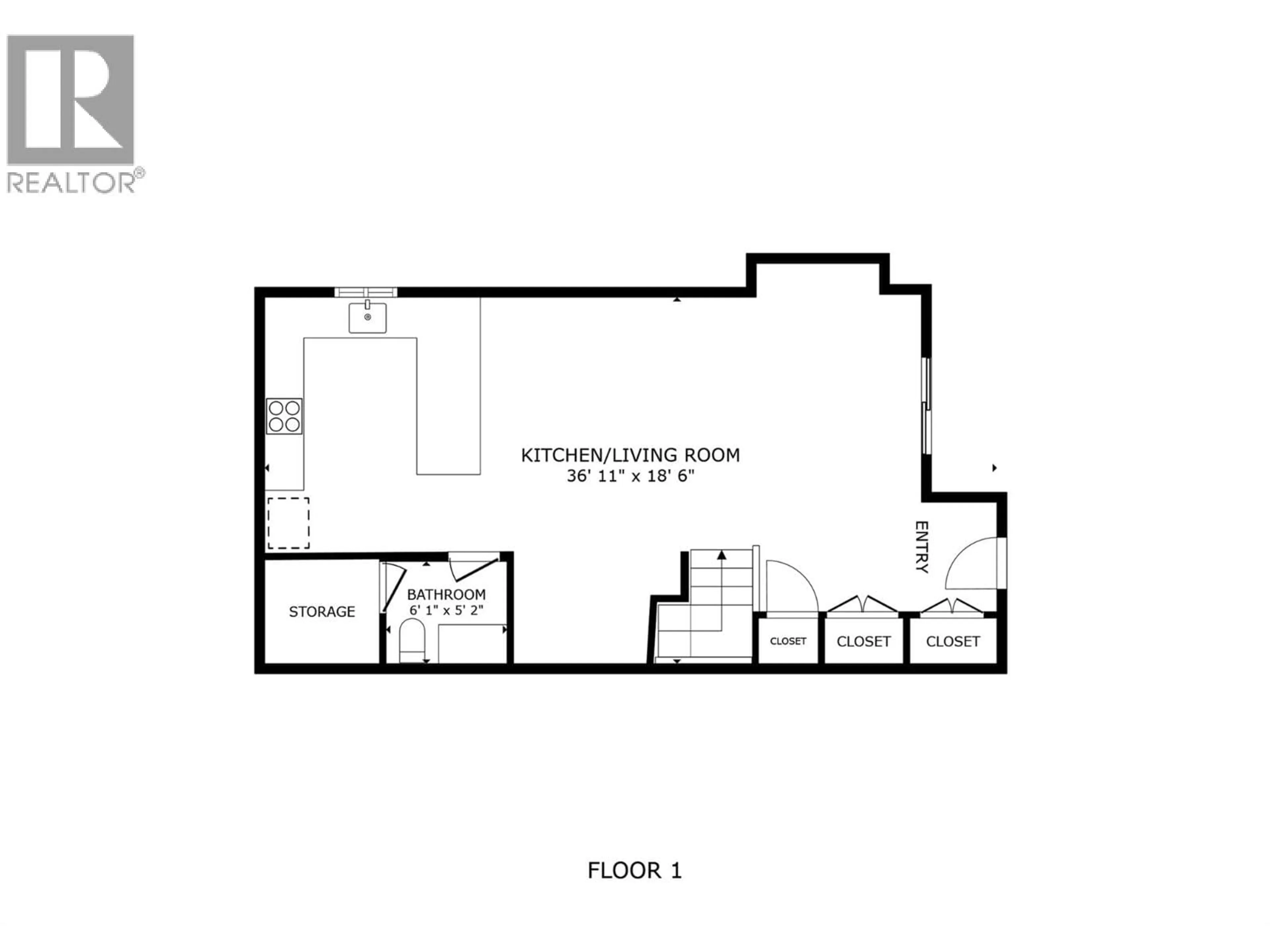 Floor plan for 2 - 1916 ETHEL STREET, Kelowna British Columbia V1Y2Z5