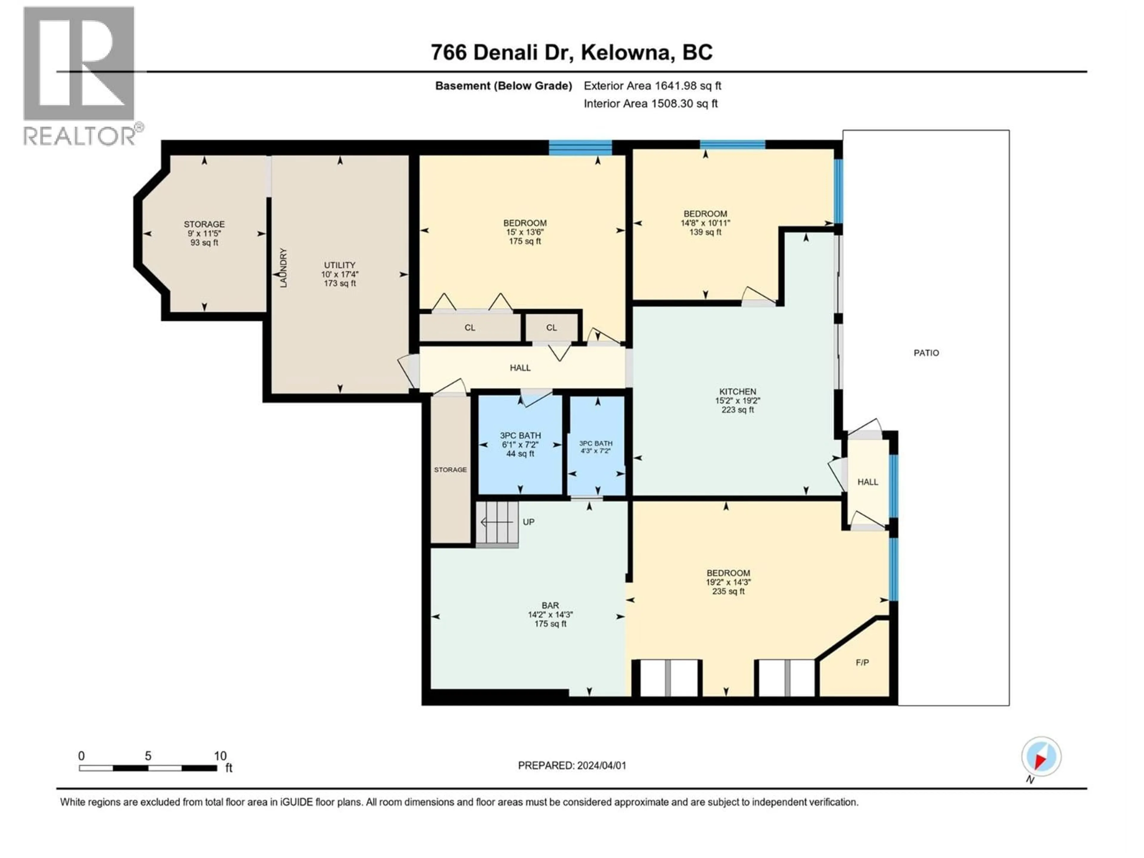 Floor plan for 766 DENALI DRIVE, Kelowna British Columbia V1V2T4