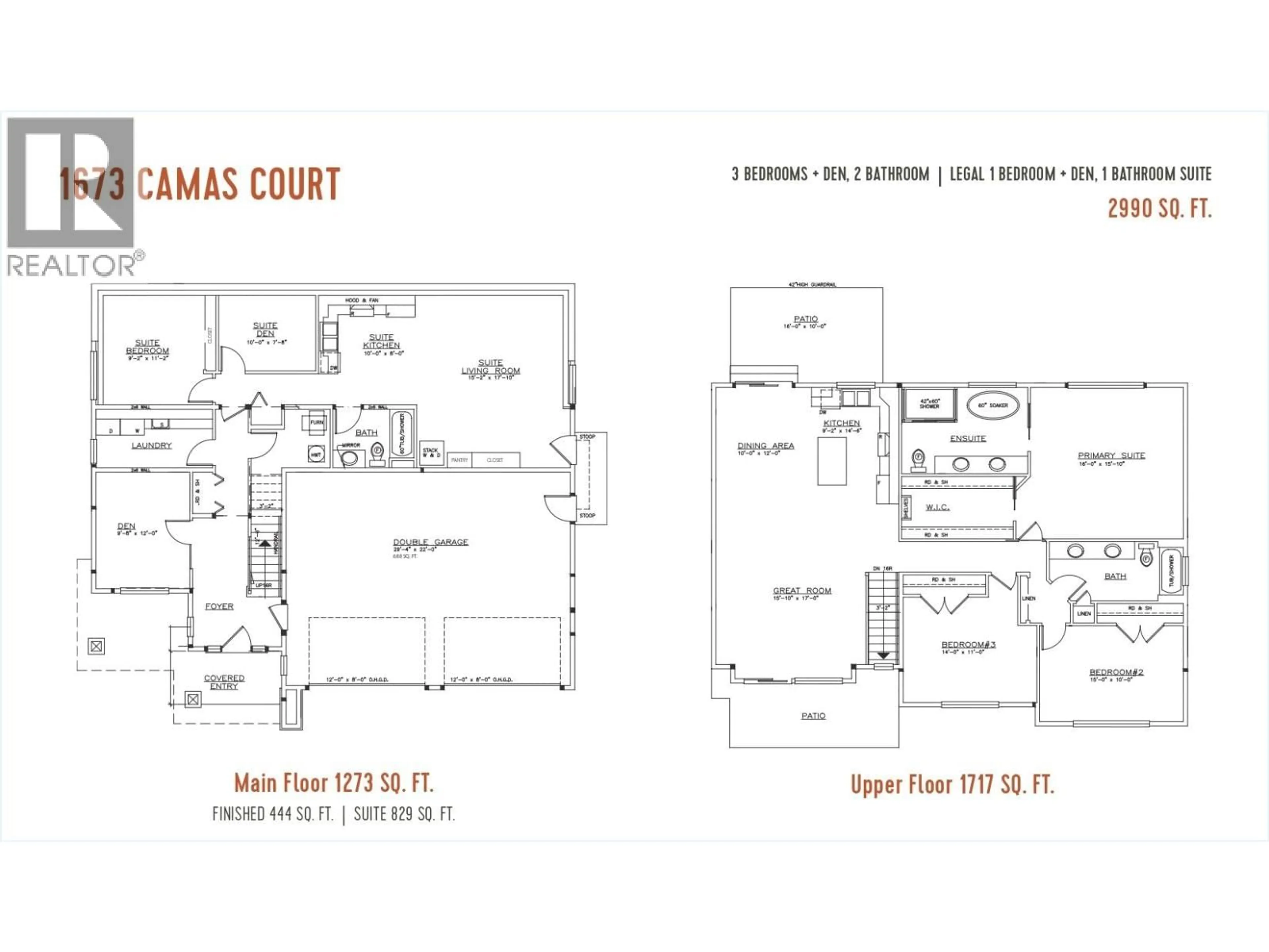 Floor plan for 1673 CAMAS COURT, Kamloops British Columbia V2E0E6