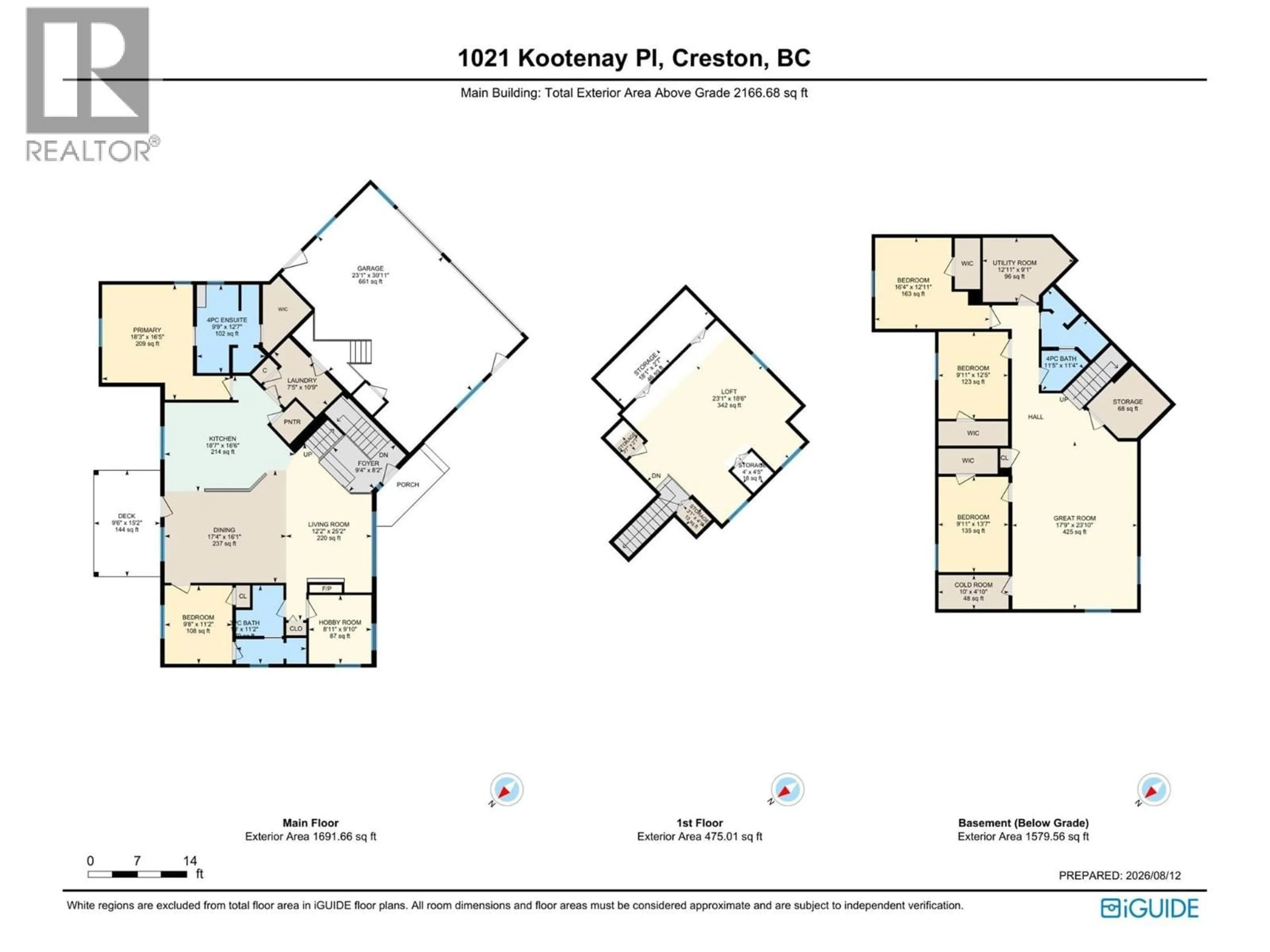 Floor plan for 1021 KOOTENAY PLACE, Creston British Columbia V0B1G3
