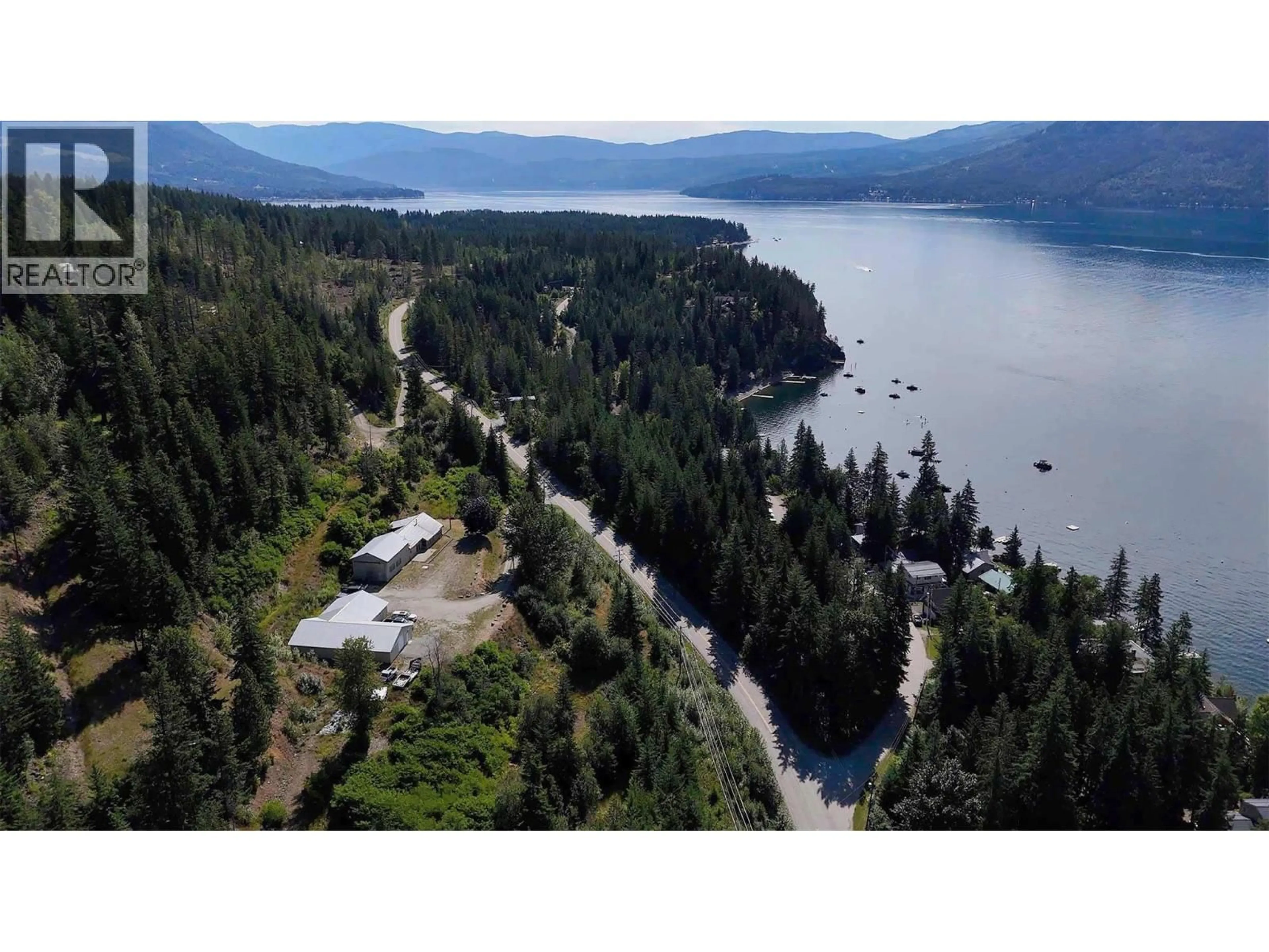A pic from outside/outdoor area/front of a property/back of a property/a pic from drone, water/lake/river/ocean view for 5795 SQUILAX-ANGLEMONT ROAD, Celista British Columbia V0E1M6