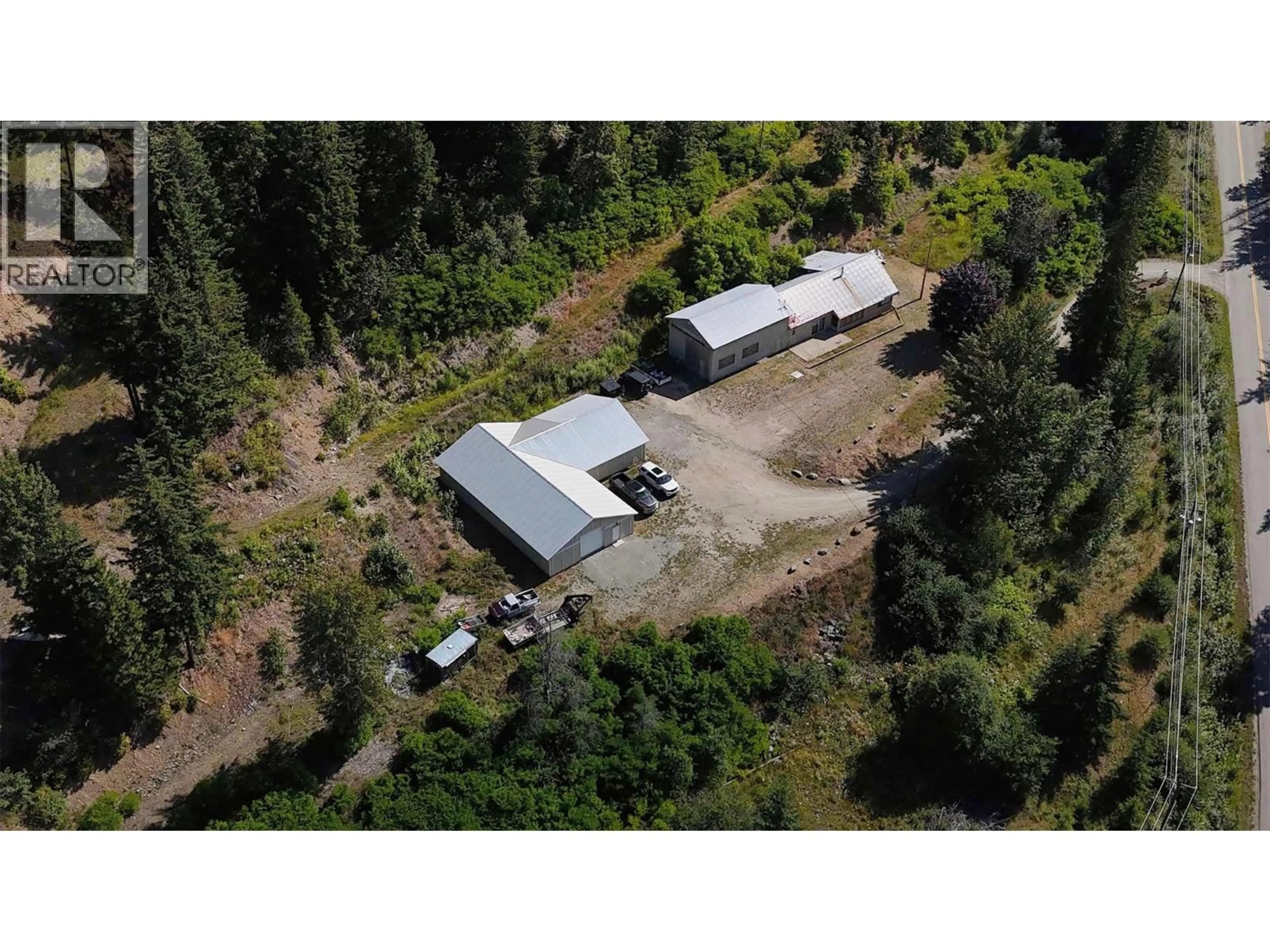 A pic from outside/outdoor area/front of a property/back of a property/a pic from drone, unknown for 5795 SQUILAX-ANGLEMONT ROAD, Celista British Columbia V0E1M6