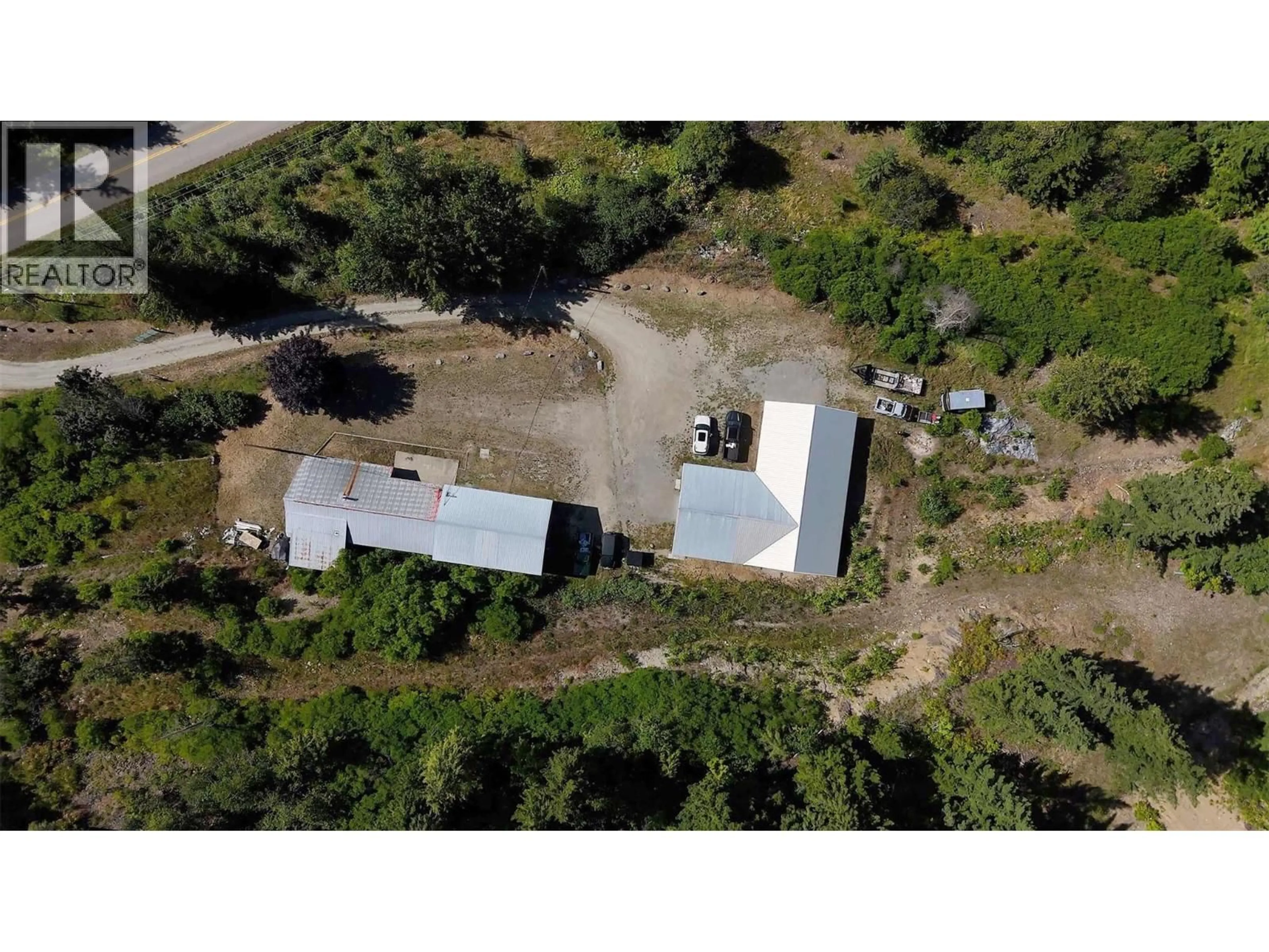 A pic from outside/outdoor area/front of a property/back of a property/a pic from drone, building for 5795 SQUILAX-ANGLEMONT ROAD, Celista British Columbia V0E1M6