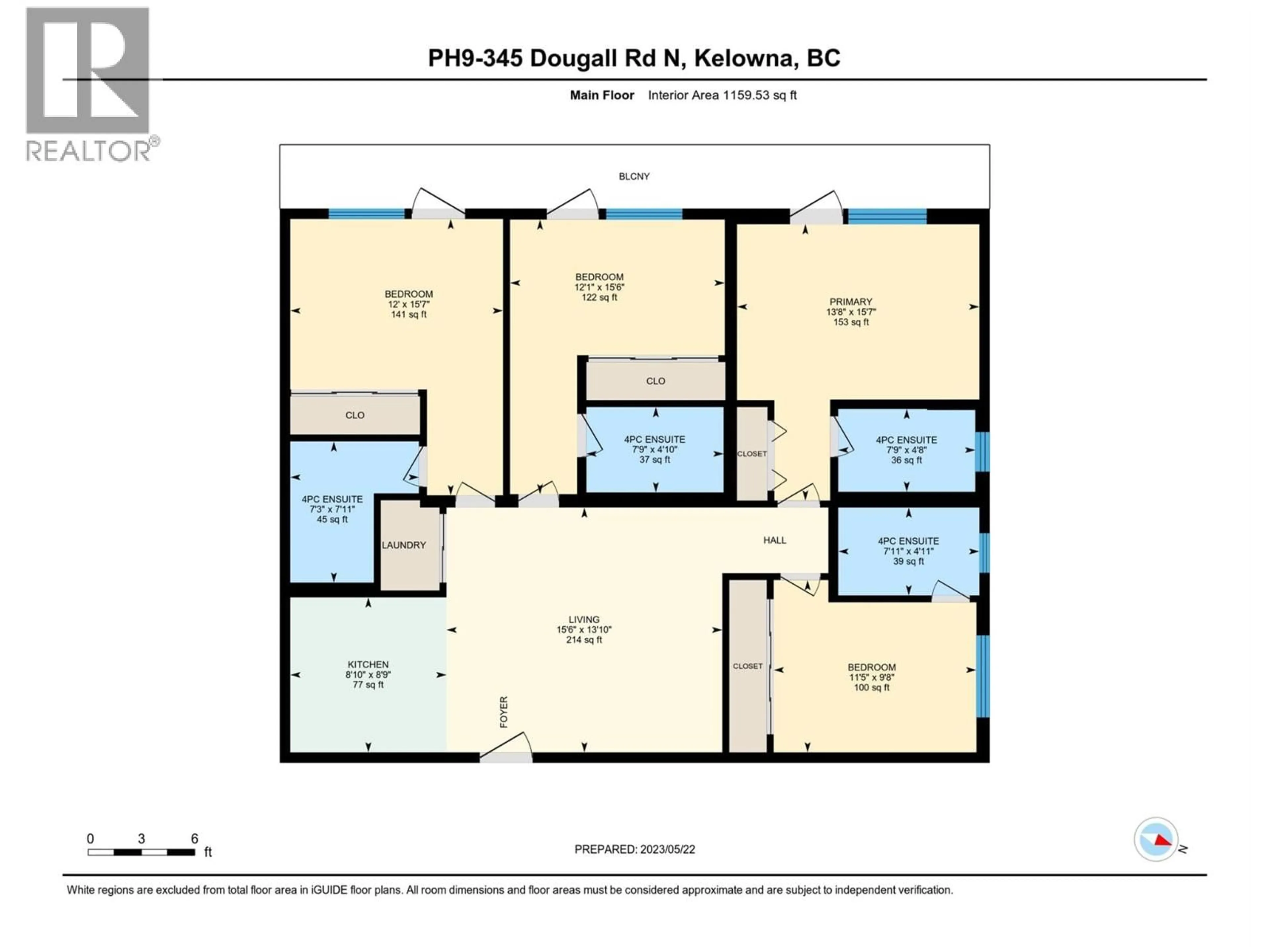 Floor plan for PH9 - 345 DOUGALL ROAD, Kelowna British Columbia V1X0A8