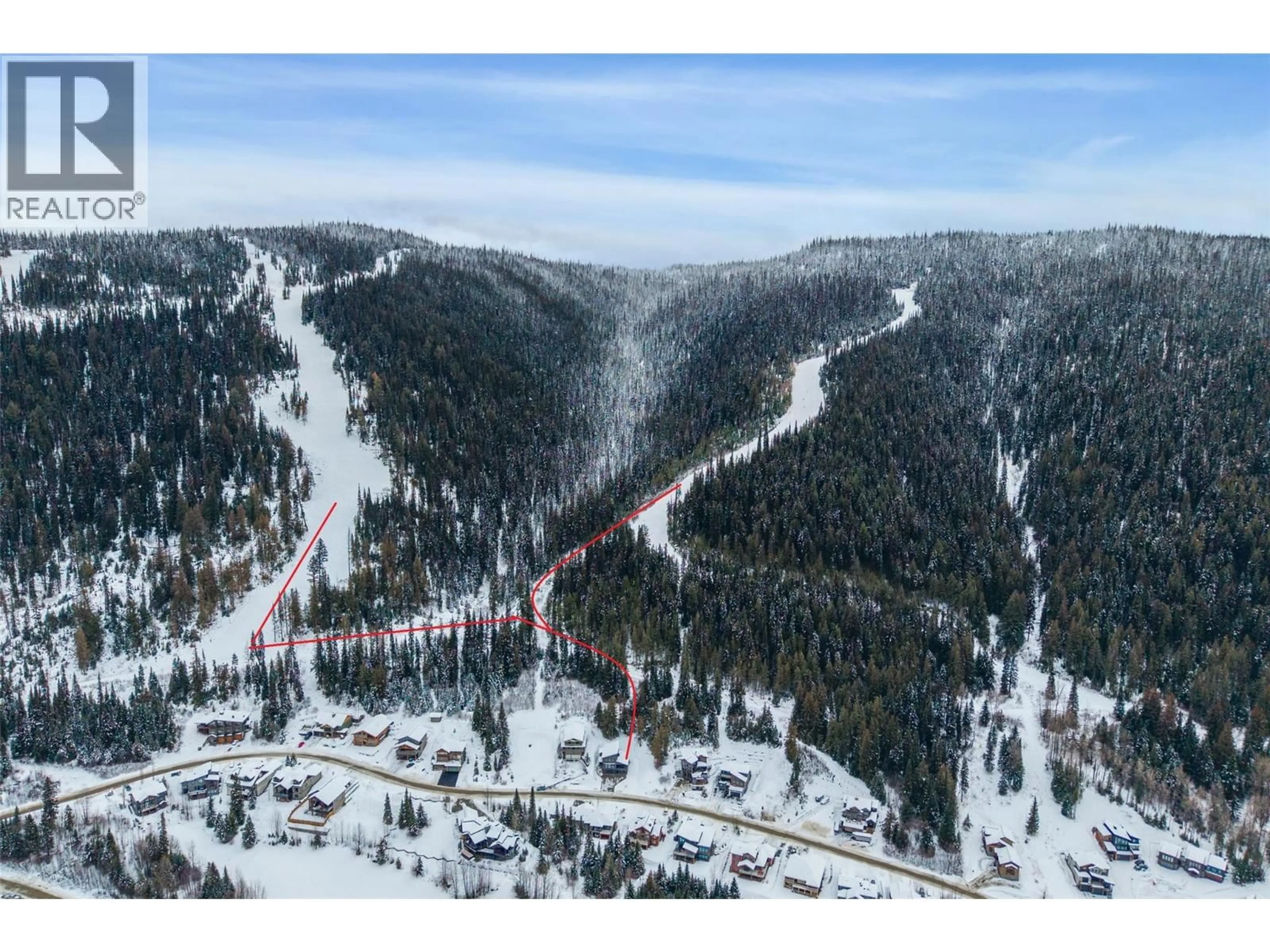 A pic from outside/outdoor area/front of a property/back of a property/a pic from drone, forest/trees view for 2533 MOUNTAIN VIEW DRIVE, Sun Peaks British Columbia V0E5N0