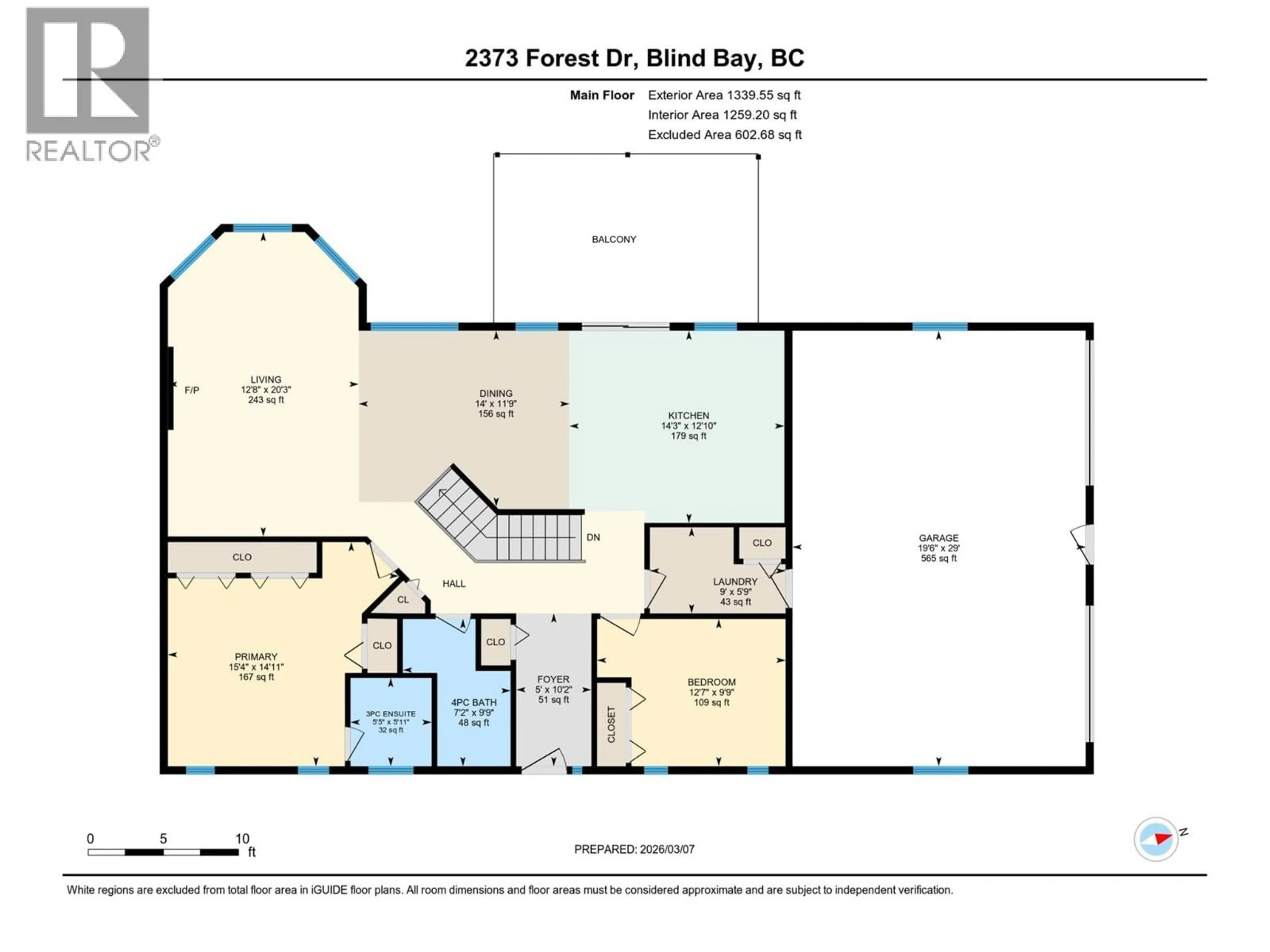Floor plan for 2373 FOREST DRIVE, Blind Bay British Columbia V0E1H2