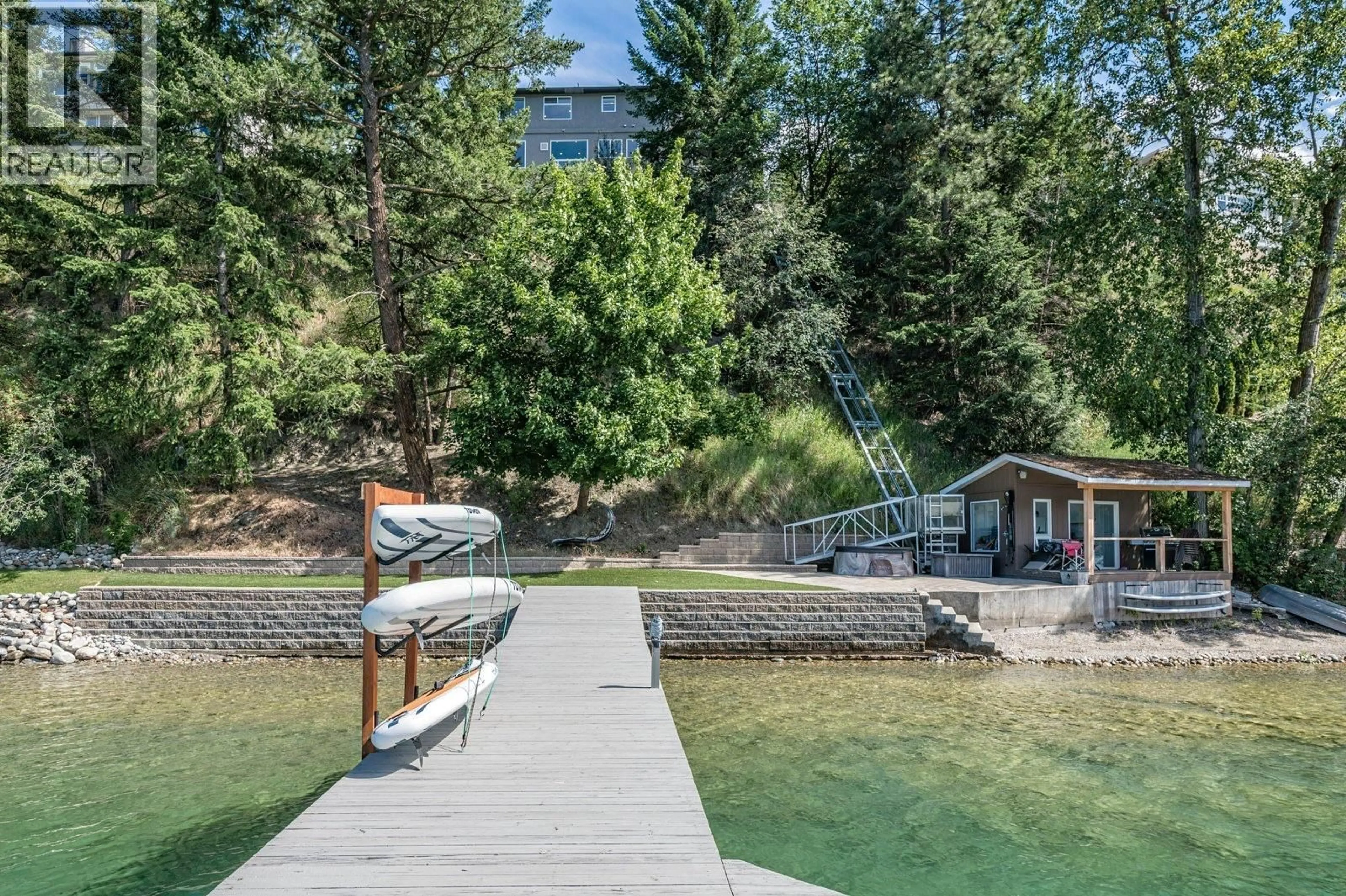 Patio, water/lake/river/ocean view for 13980 PONDEROSA WAY, Coldstream British Columbia V1B1A4