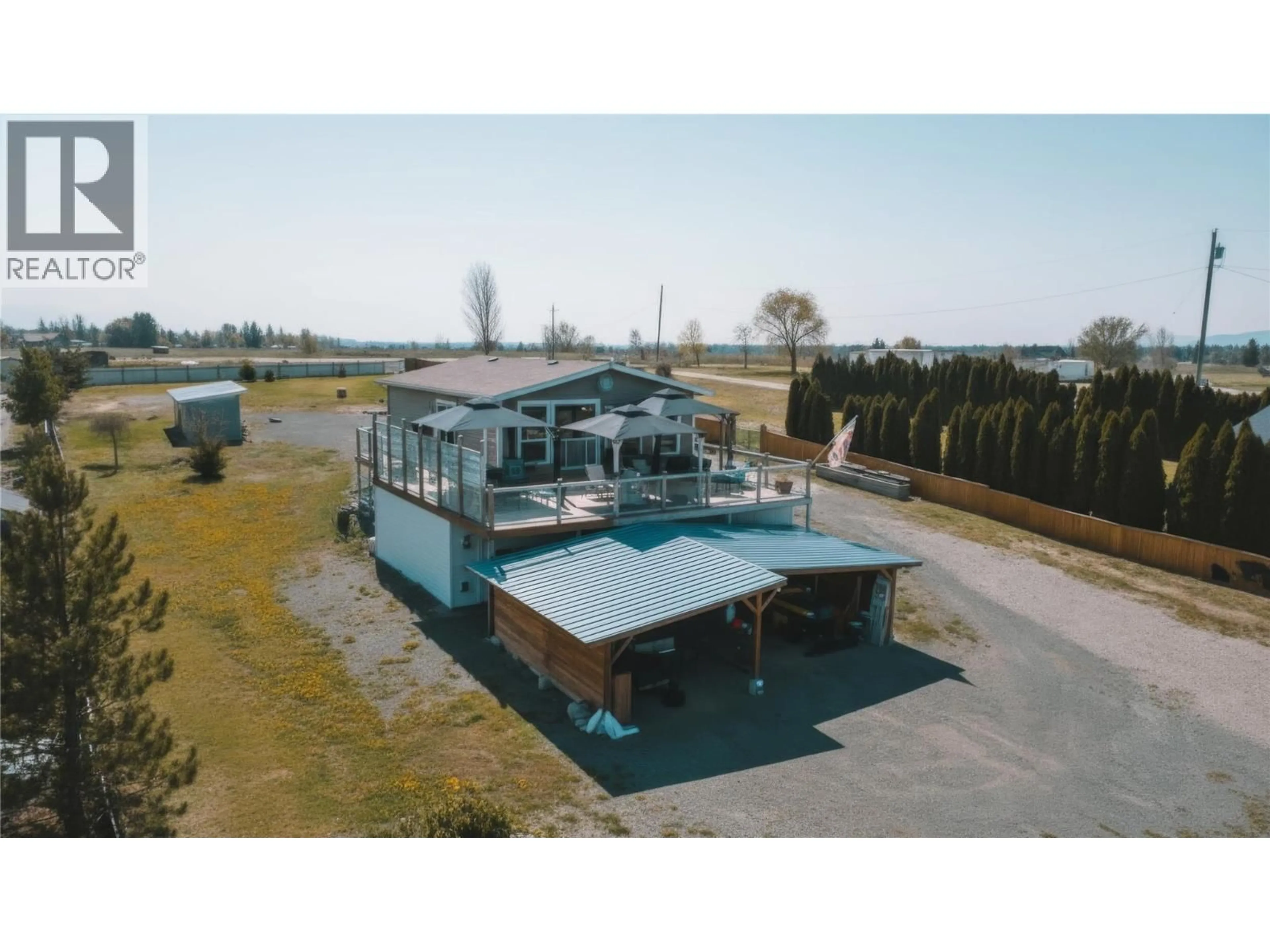 A pic from outside/outdoor area/front of a property/back of a property/a pic from drone, building for 3710 LOUIS CREEK ROAD, Barriere British Columbia V0E1E0