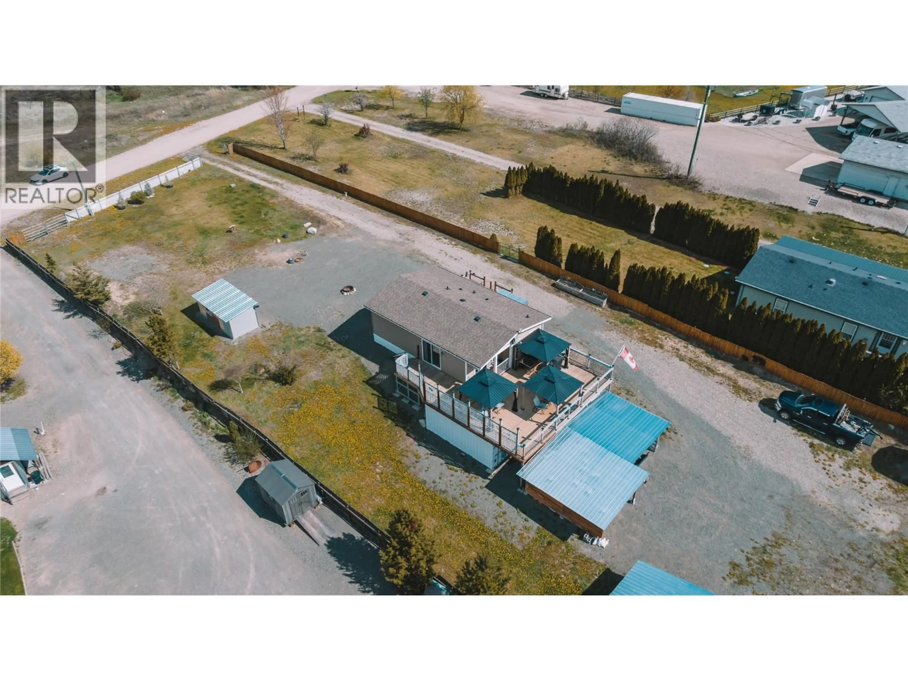 A pic from outside/outdoor area/front of a property/back of a property/a pic from drone, building for 3710 LOUIS CREEK ROAD, Barriere British Columbia V0E1E0