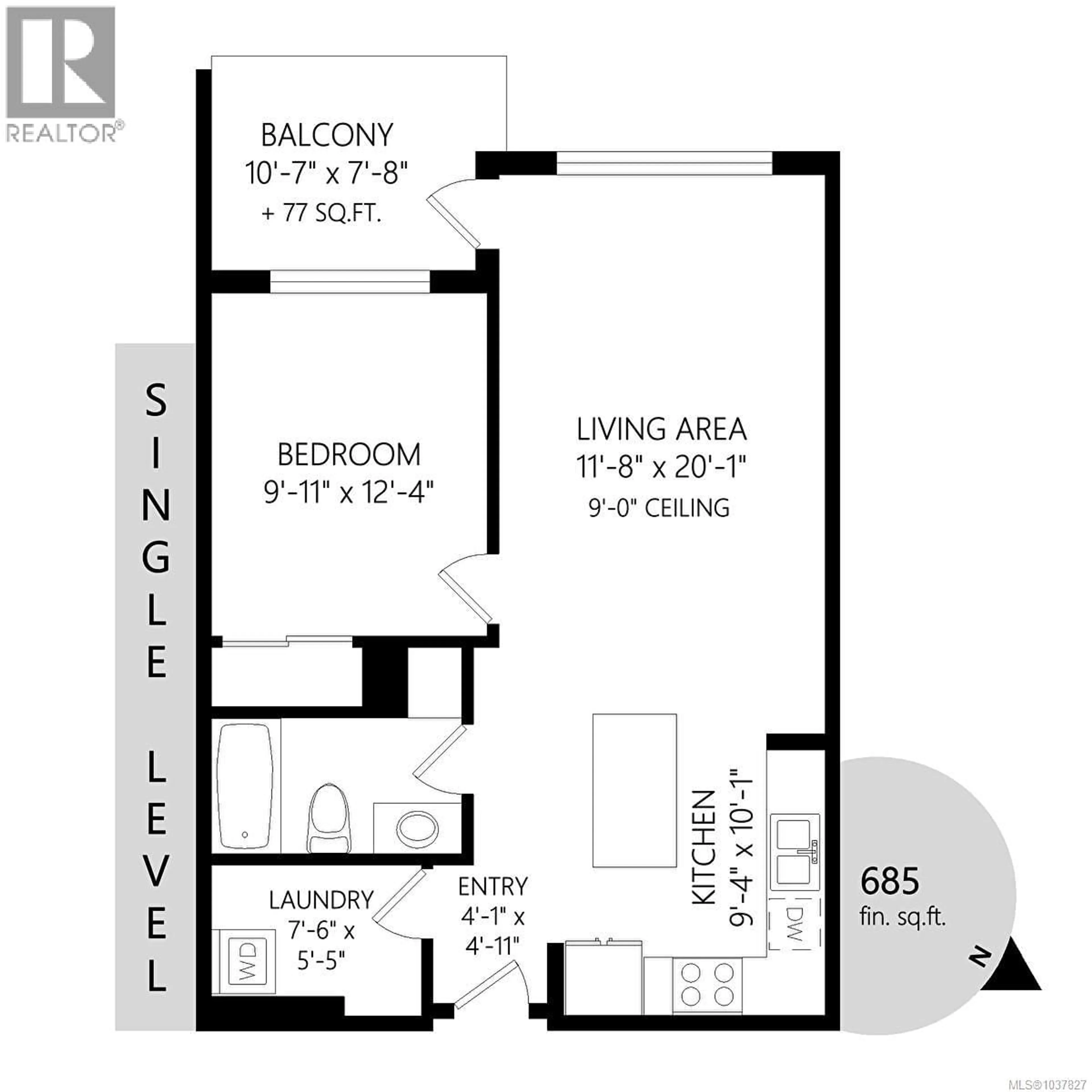 Floor plan for 217 - 2469 GATEWAY ROAD, Langford British Columbia V9B6R7