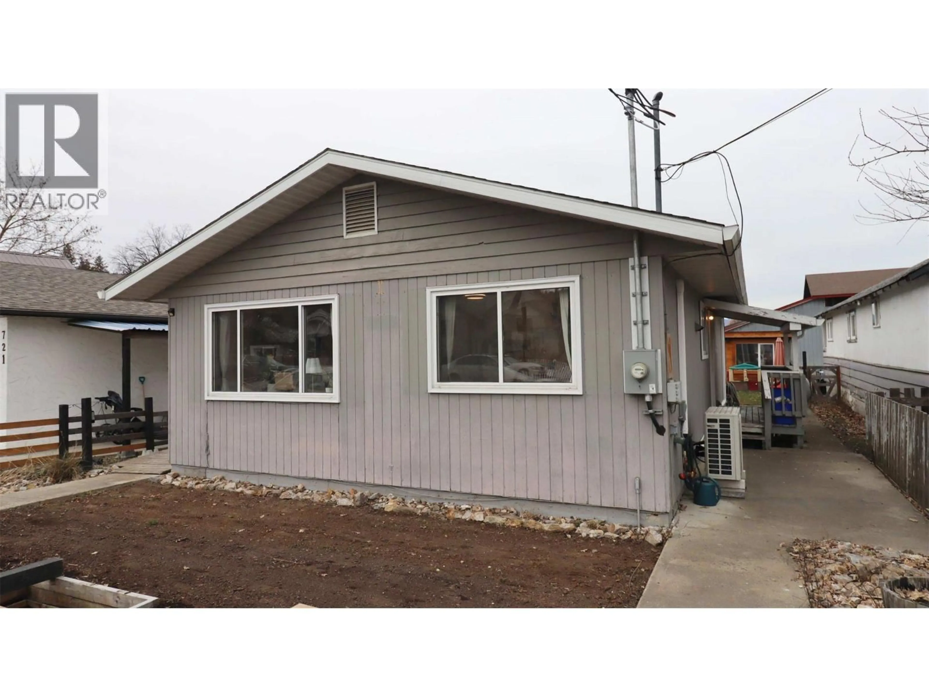 Home with vinyl exterior material, street for 719 KNIGHT AVENUE, Enderby British Columbia V0E1V1