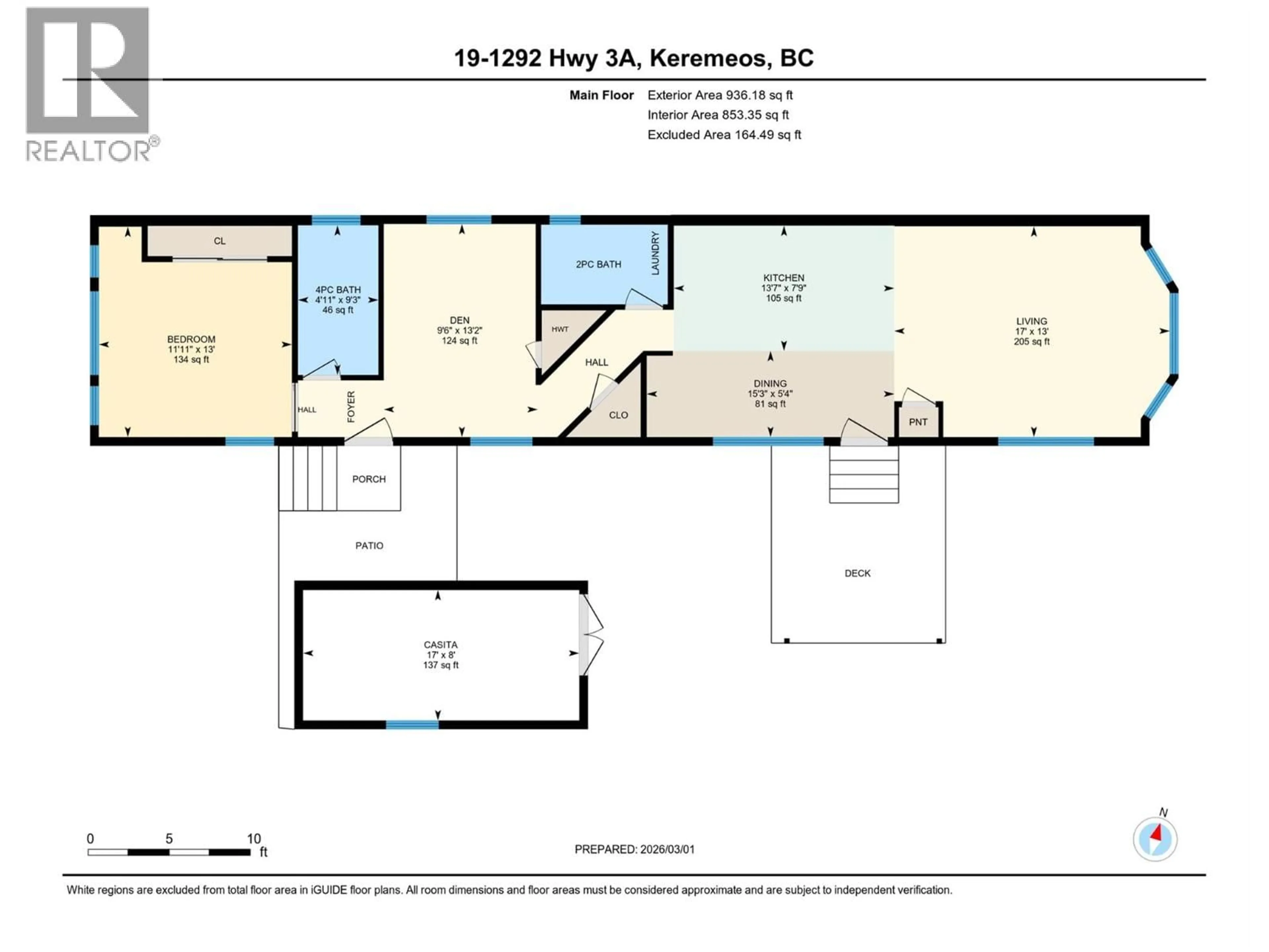 Floor plan for 19 - 1292 HIGHWAY 3A OTHER, Keremeos British Columbia V0X1N4