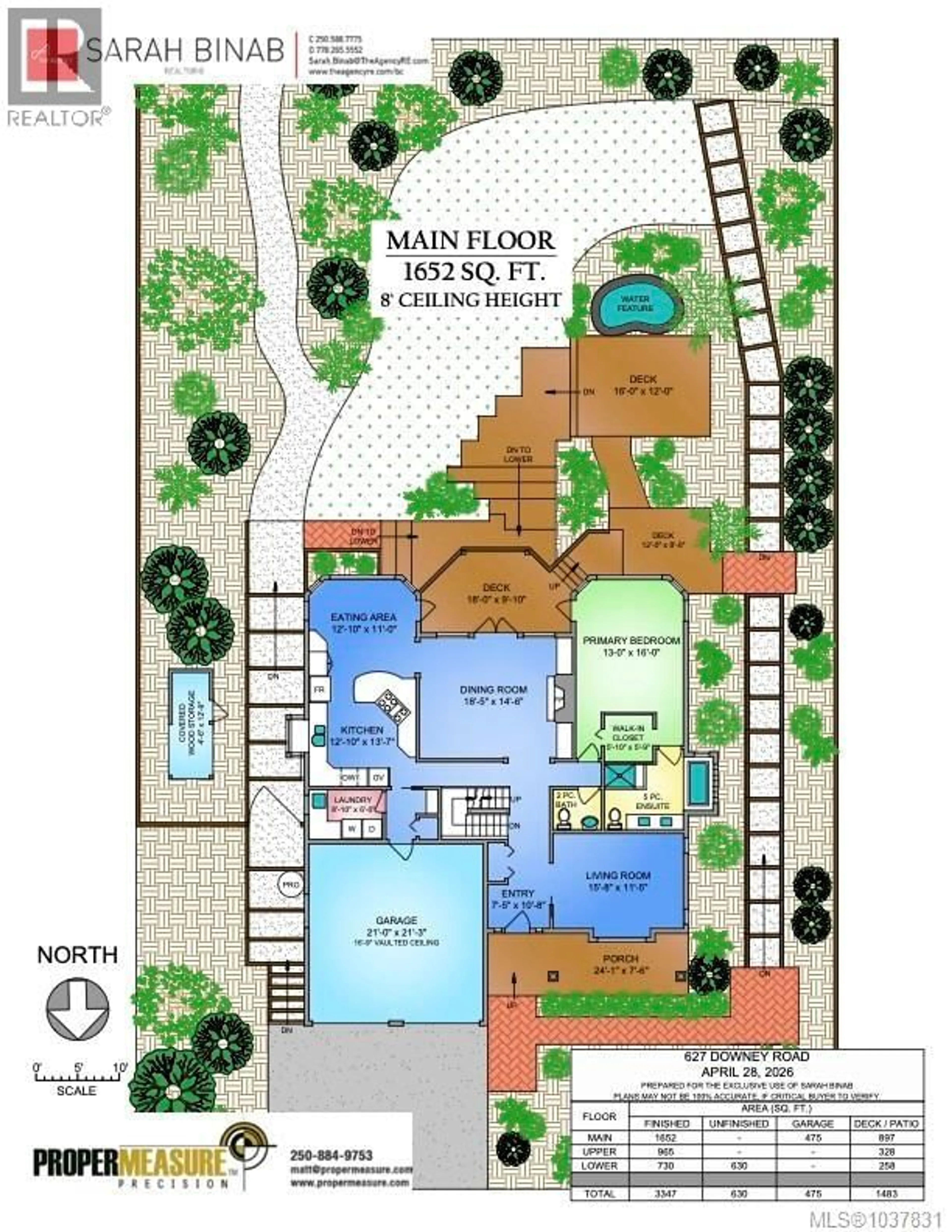 Floor plan for 627 DOWNEY ROAD, North Saanich British Columbia V8L5M6