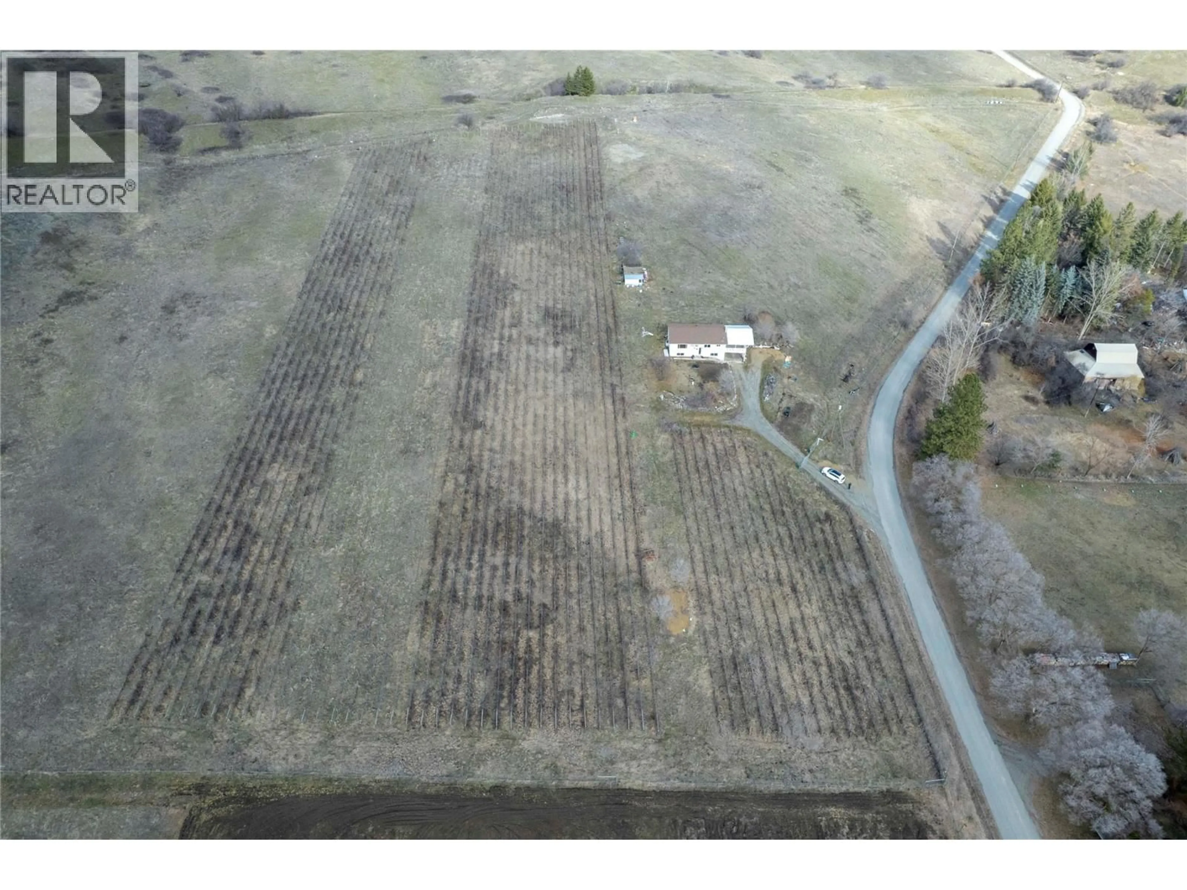 A pic from outside/outdoor area/front of a property/back of a property/a pic from drone, building for 6805 RESERVOIR ROAD, Grand Forks British Columbia V0H1H5