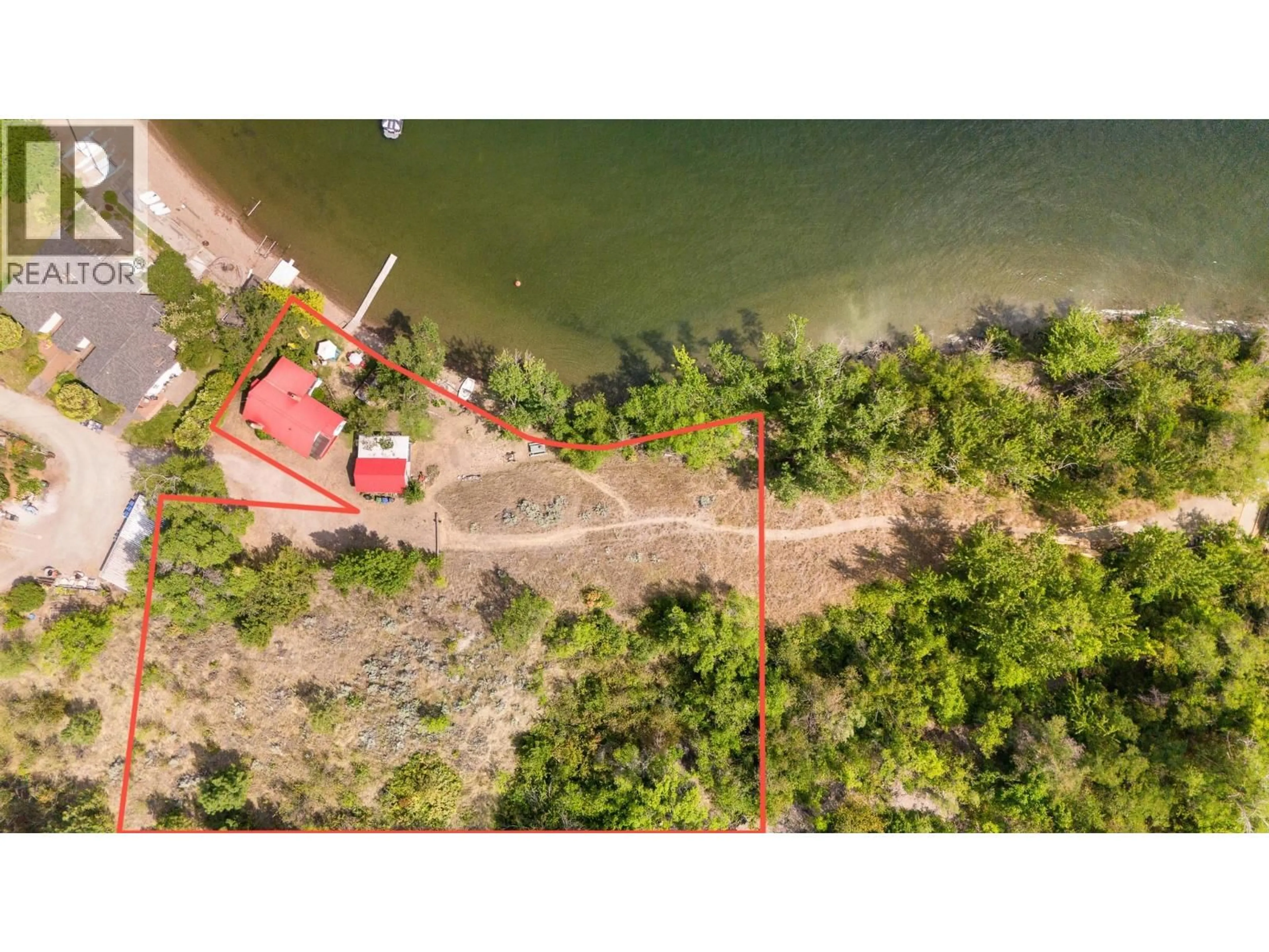 A pic from outside/outdoor area/front of a property/back of a property/a pic from drone, water/lake/river/ocean view for 16203 INKANEEP ROAD, Osoyoos British Columbia V0H1V2