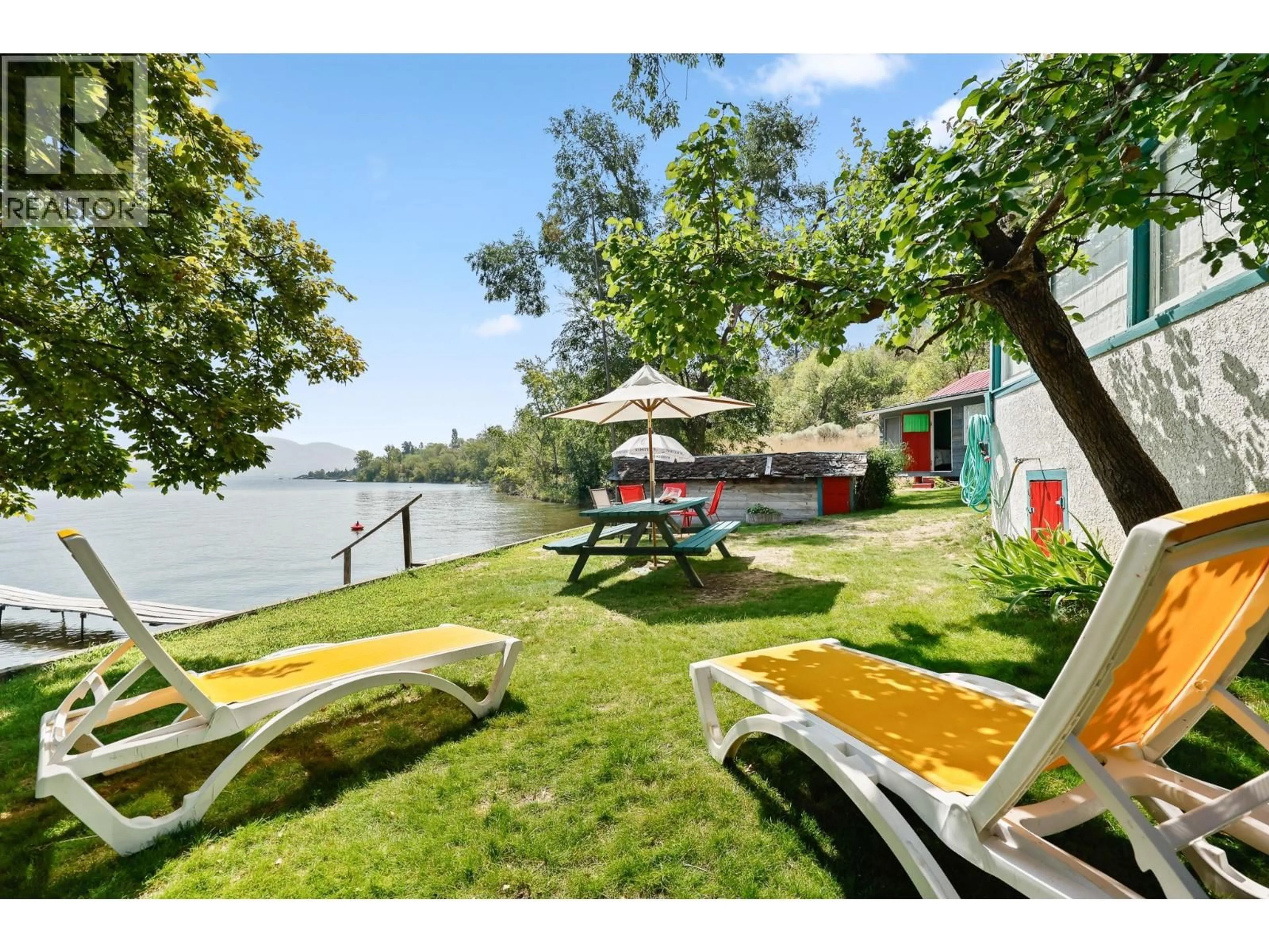 Patio, water/lake/river/ocean view for 16203 INKANEEP ROAD, Osoyoos British Columbia V0H1V2