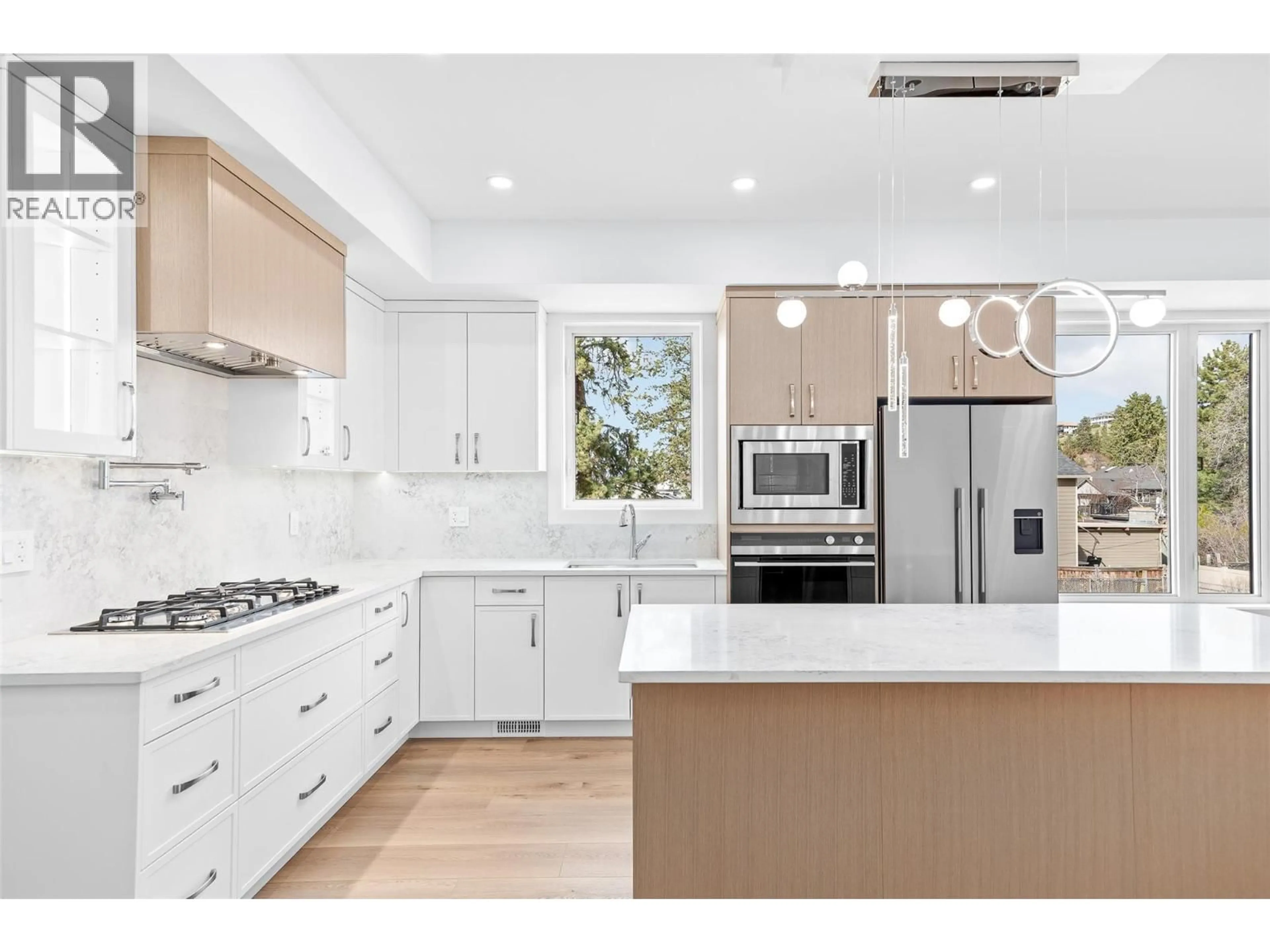 Contemporary kitchen, ceramic/tile floor for 4563 GORDON DRIVE, Kelowna British Columbia V1W1T3