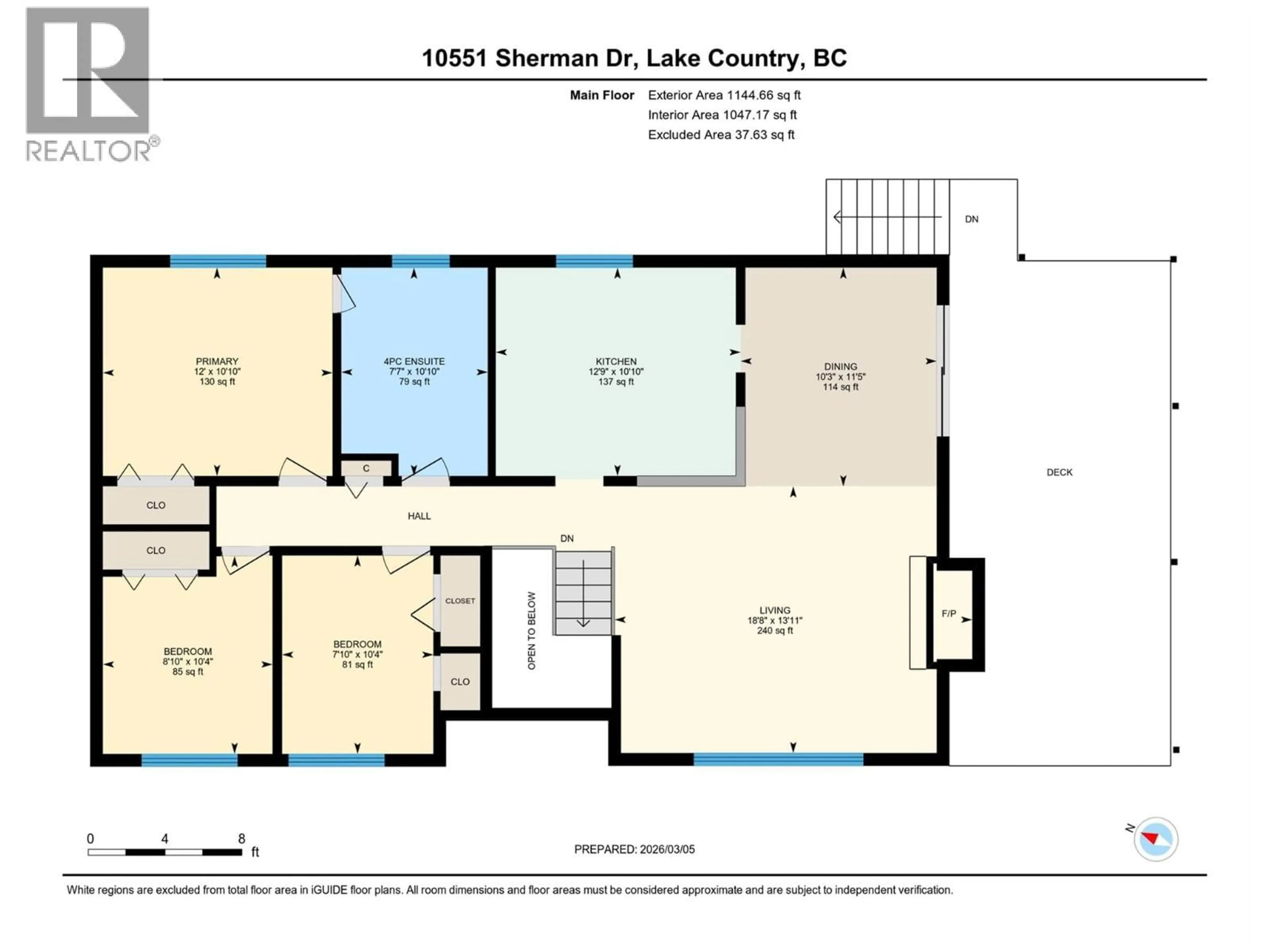 Floor plan for 10551 SHERMAN DRIVE, Lake Country British Columbia V4V1W2
