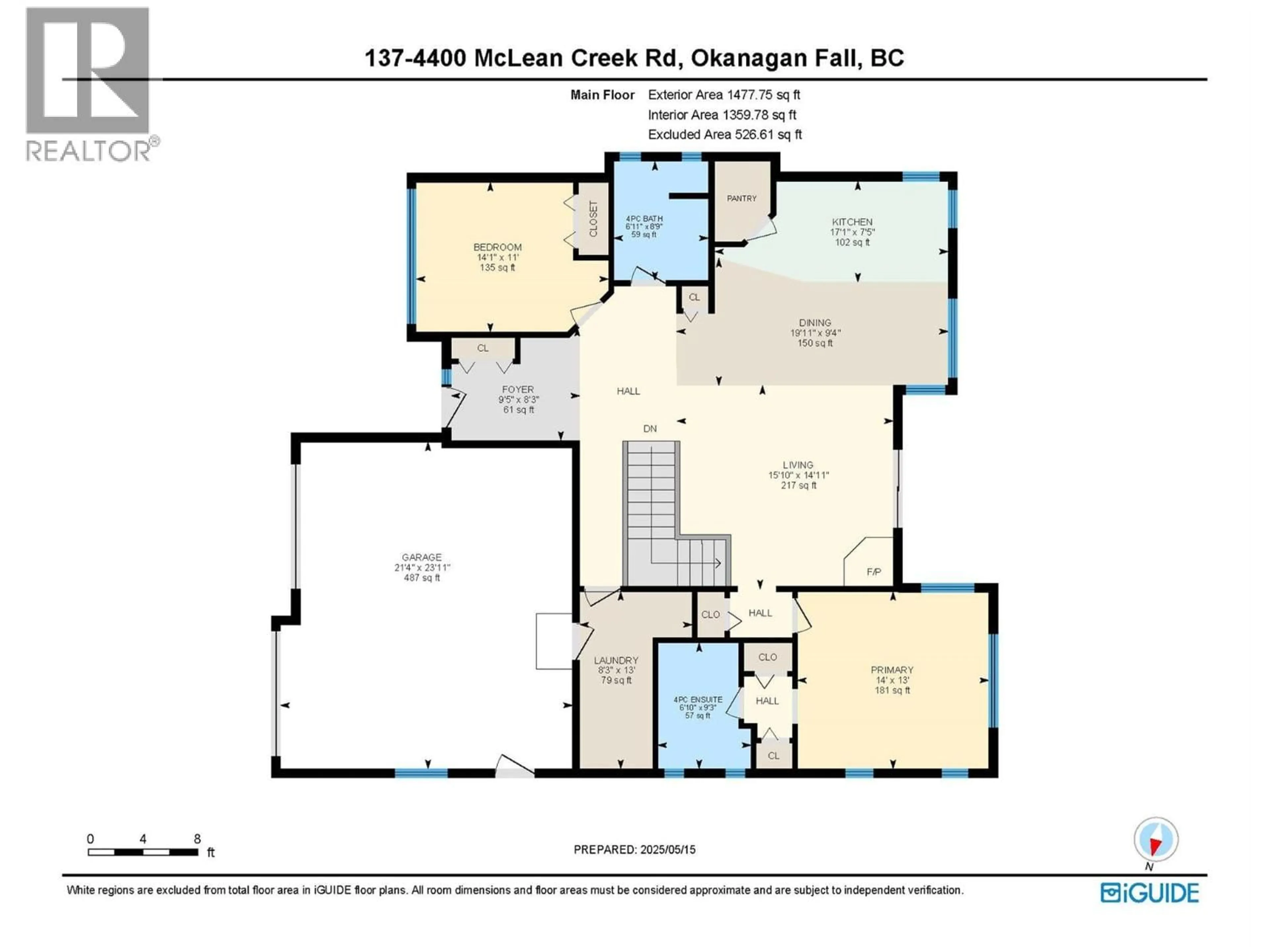 Floor plan for 137 - 4400 MCLEAN CREEK ROAD, Okanagan Falls British Columbia V0H1R6