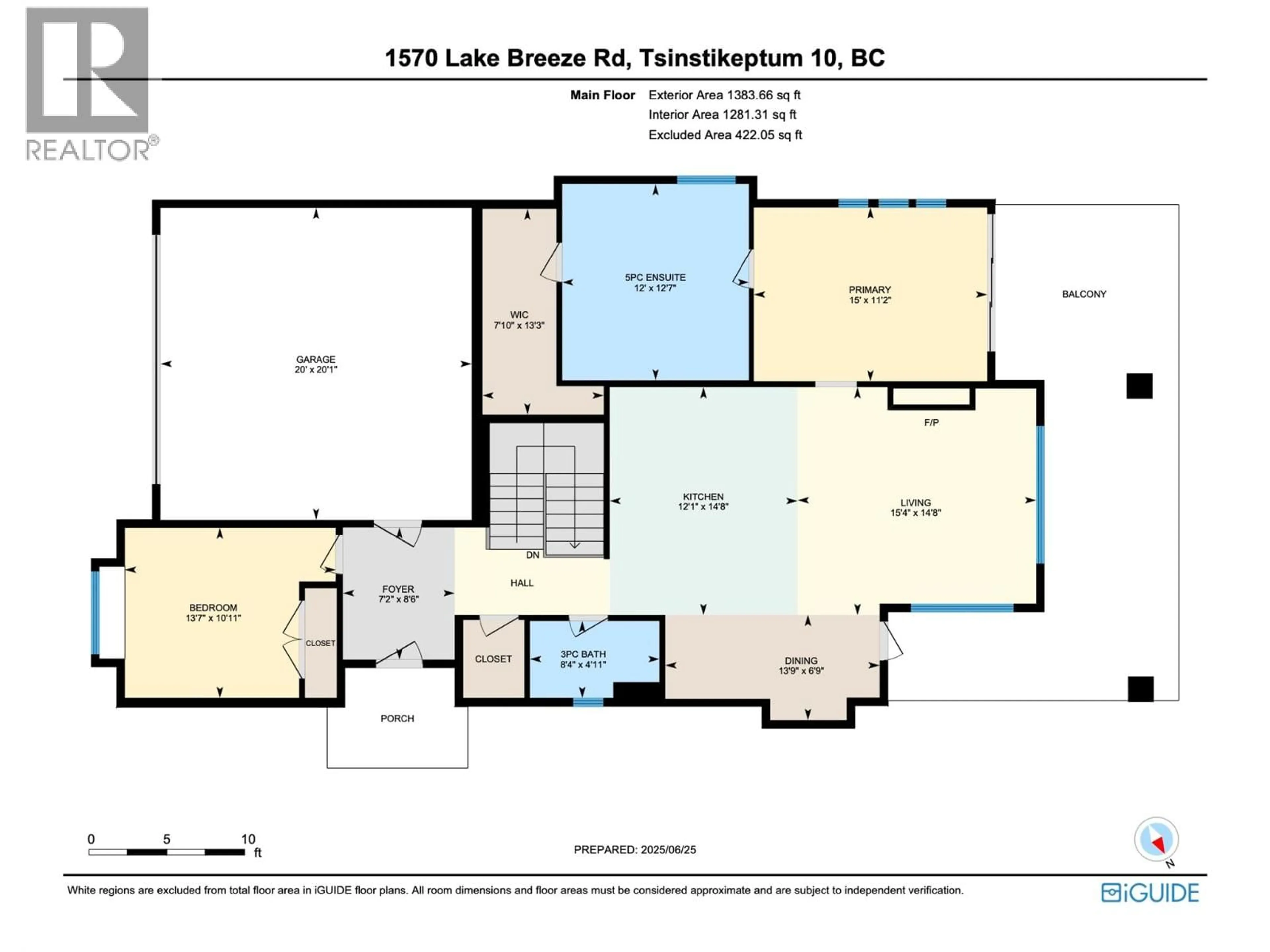 Floor plan for 1570 LAKE BREEZE ROAD, Westbank British Columbia V1Z4E1