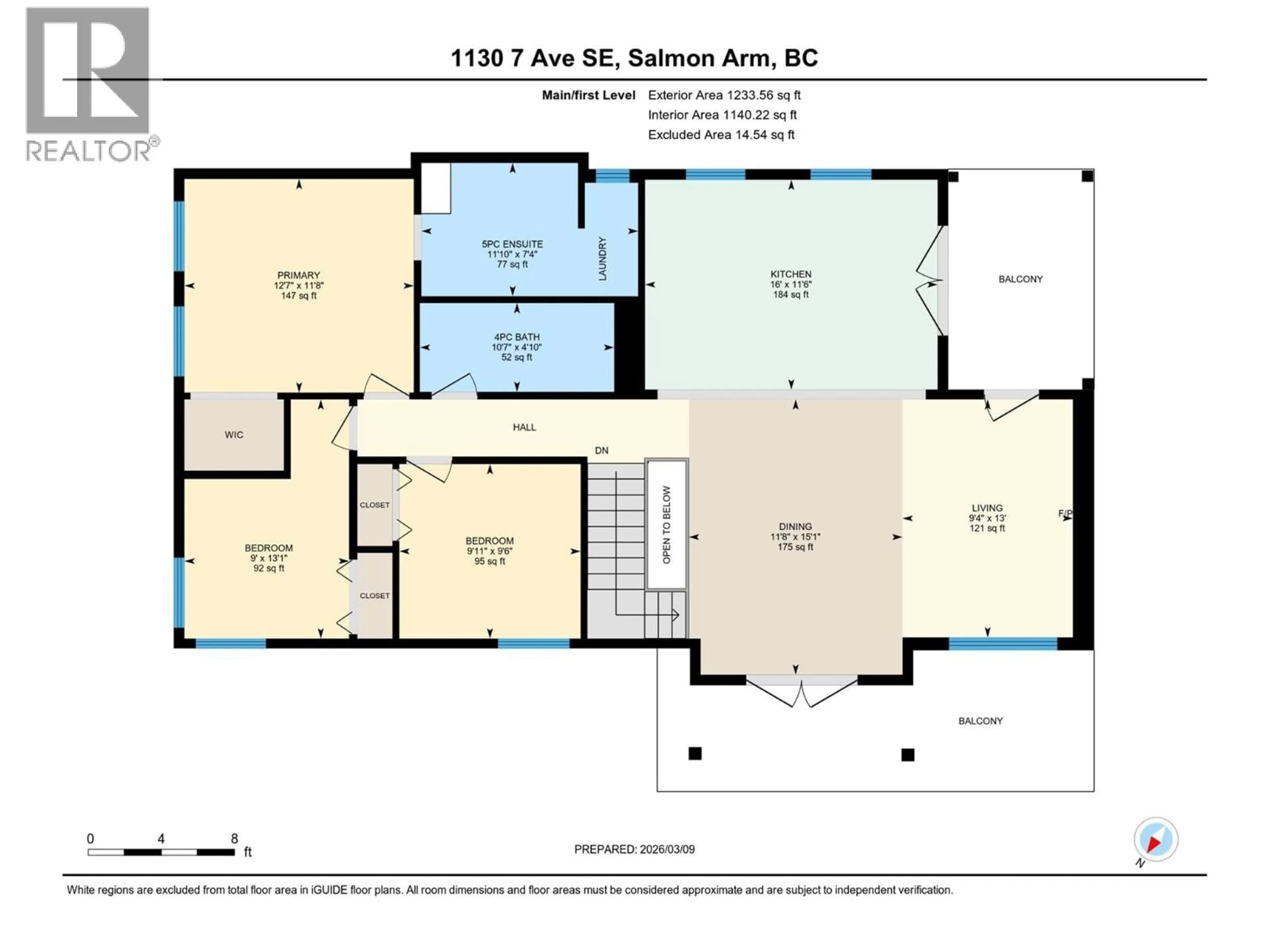 Floor plan for 1130 7TH AVENUE SOUTHEAST, Salmon Arm British Columbia V1E0A3