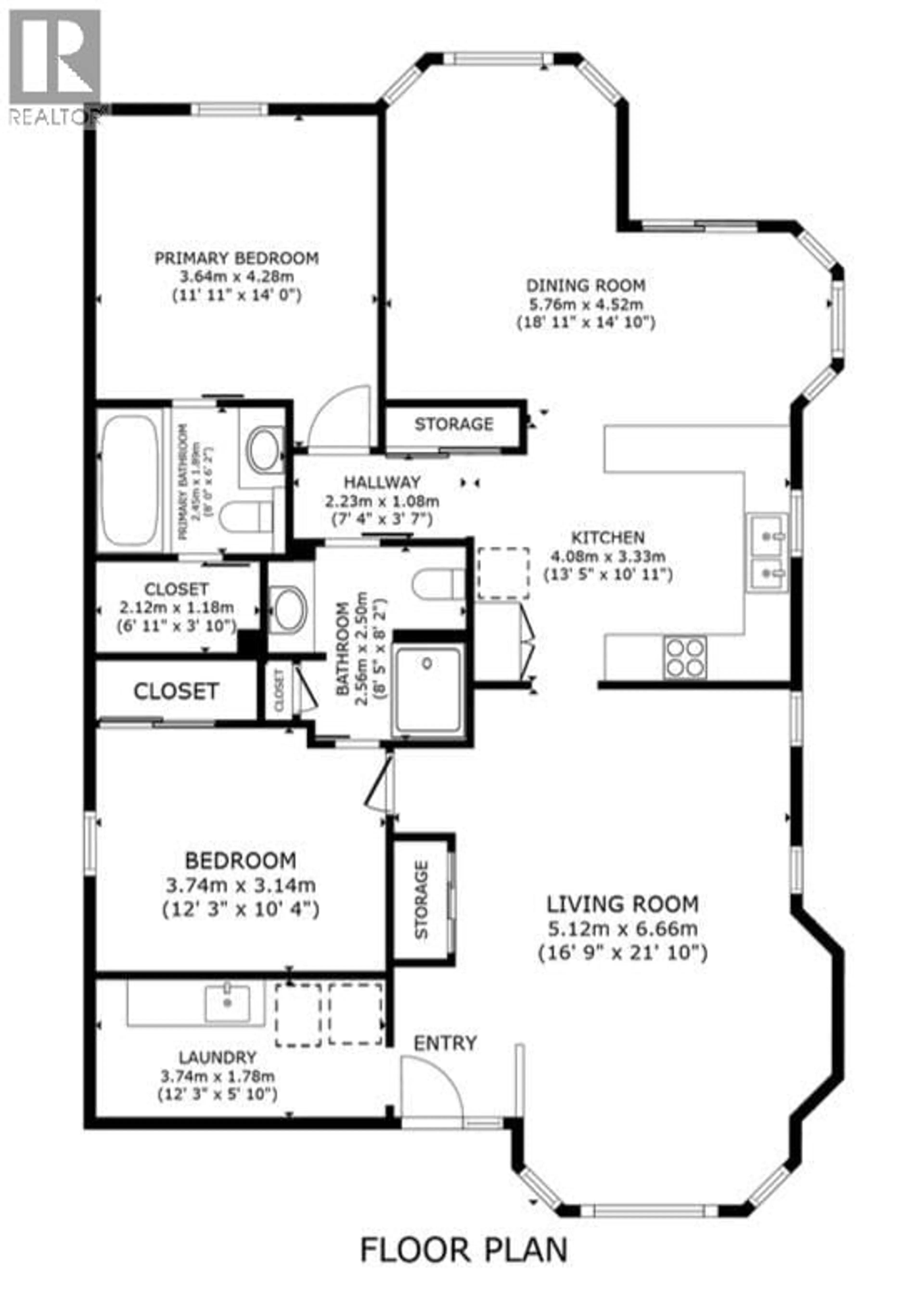 Floor plan for 128 - 2250 LOUIE DRIVE, Westbank British Columbia V4T2M6