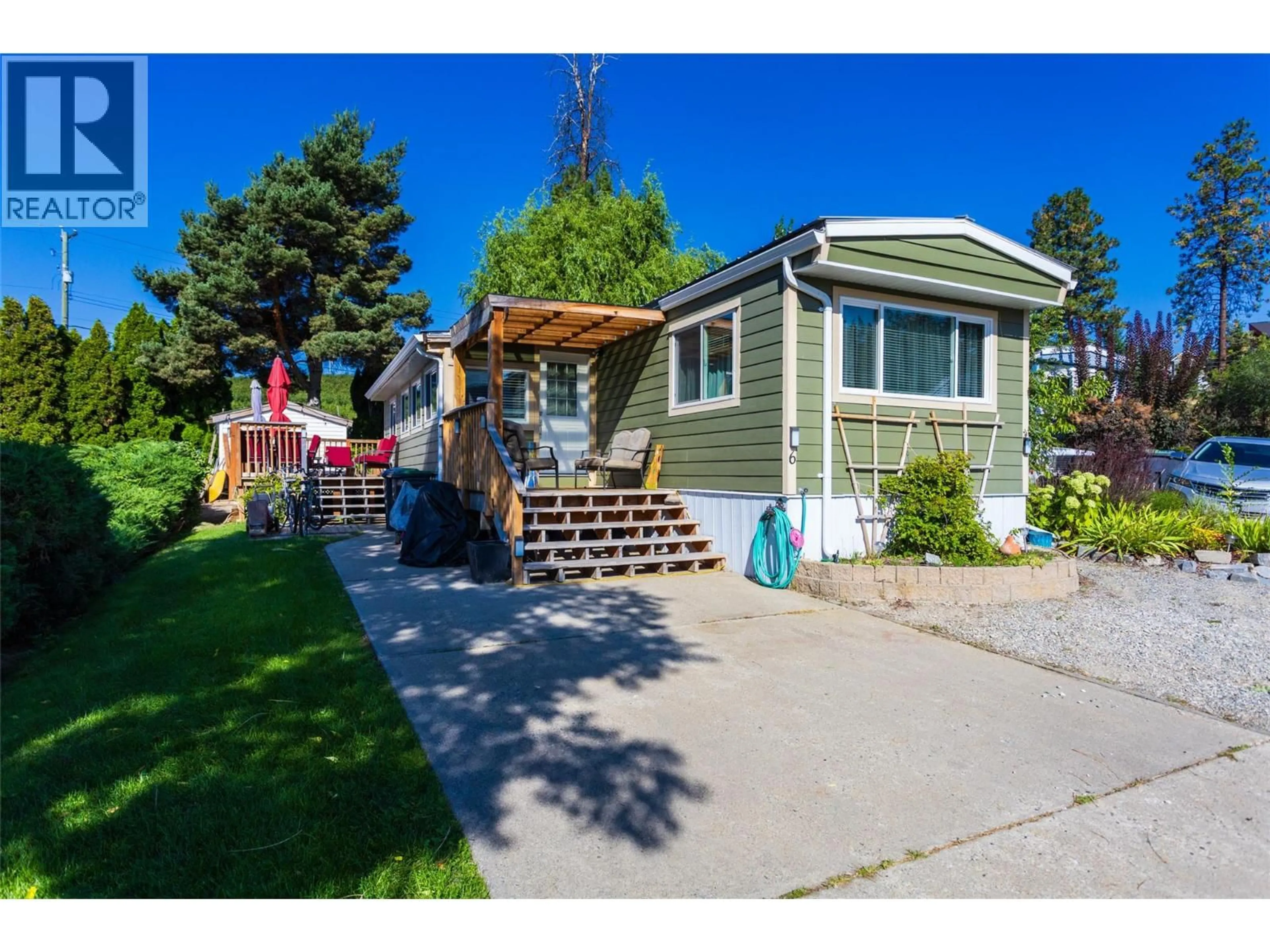 Home with vinyl exterior material, street for 6 - 12022 PRETTY ROAD, Lake Country British Columbia V4V2E3