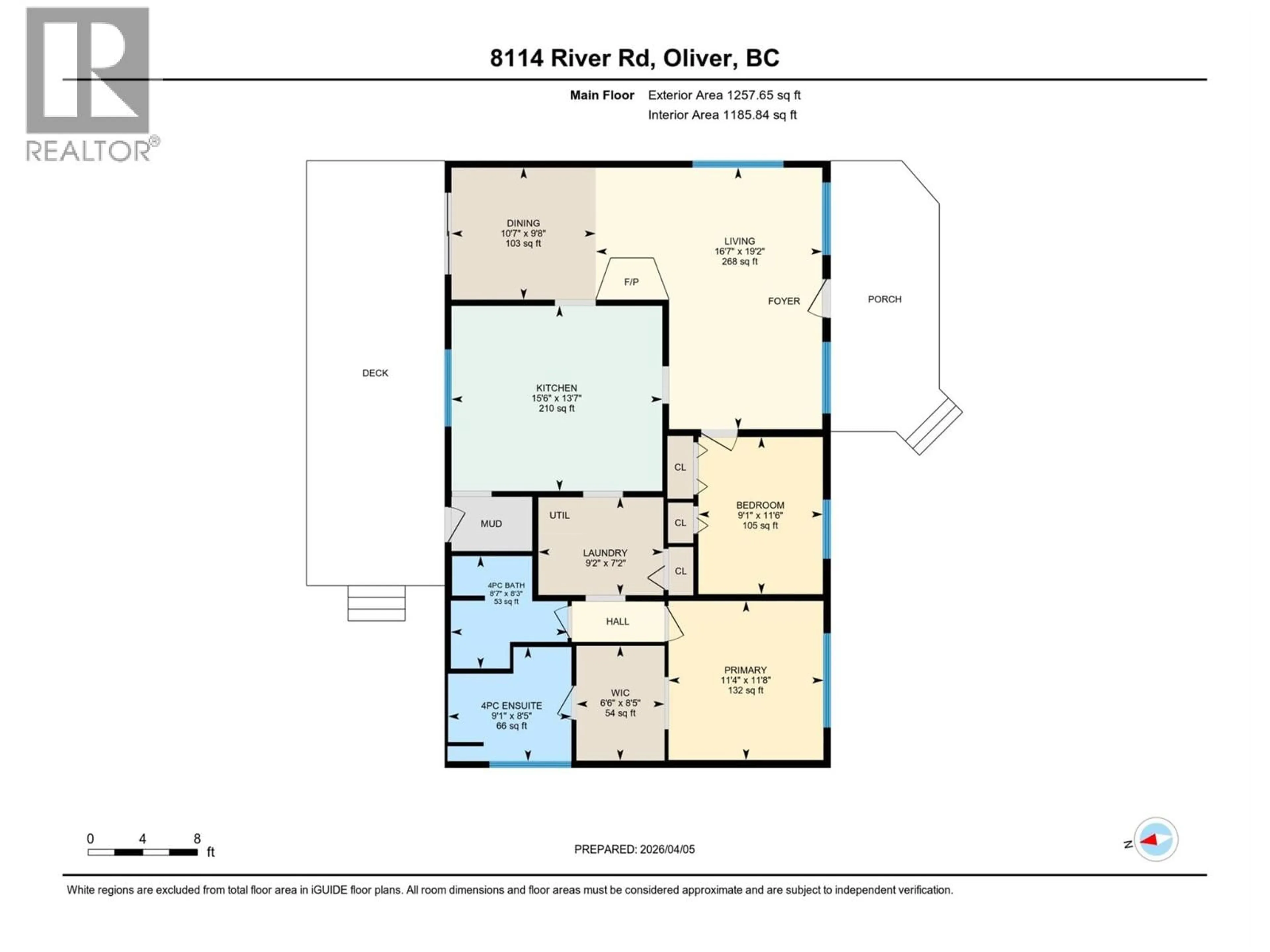 Floor plan for 8114 RIVER ROAD, Oliver British Columbia V0H1T7