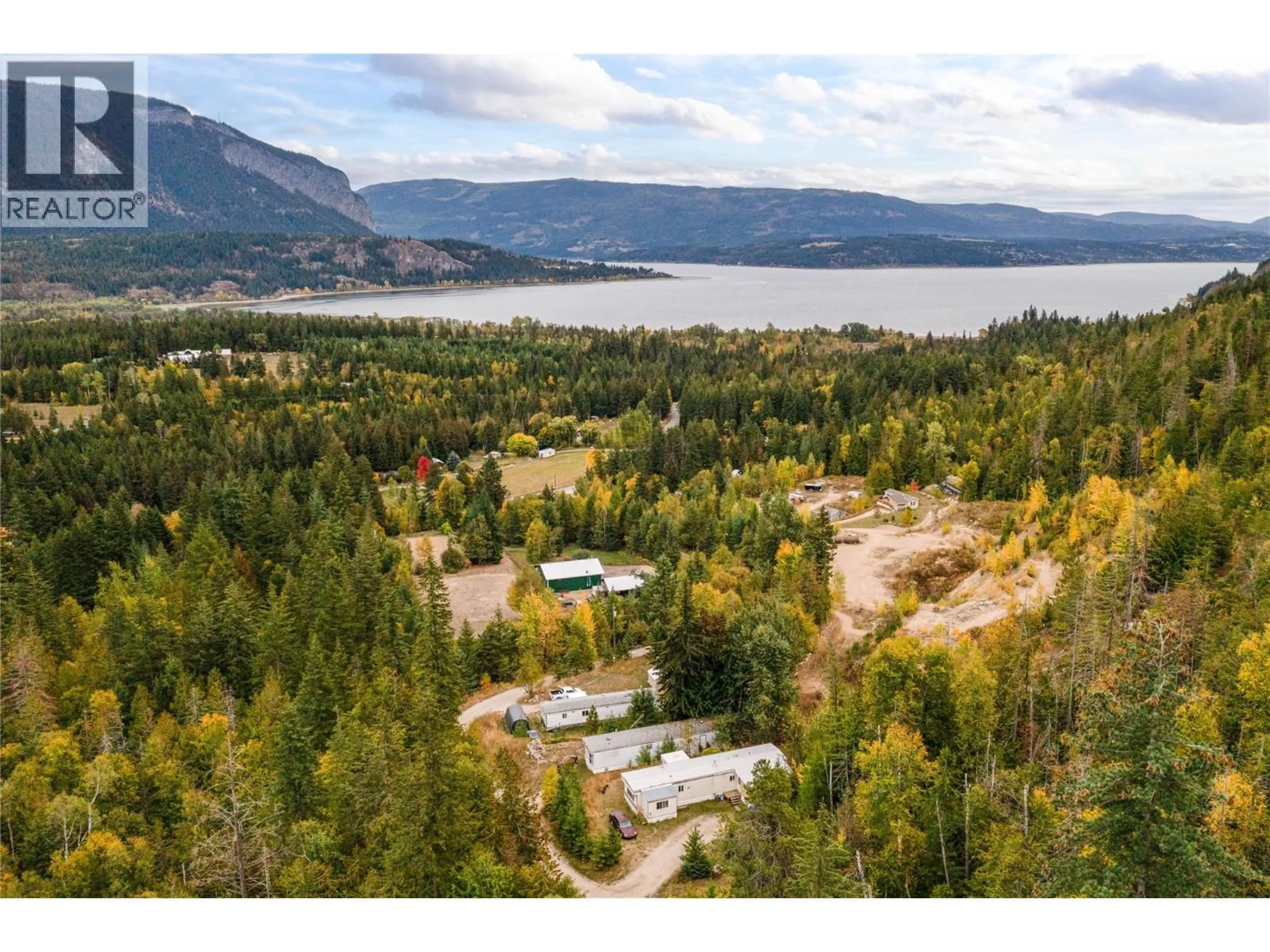 A pic from outside/outdoor area/front of a property/back of a property/a pic from drone, water/lake/river/ocean view for 1,2,3 - 649 LEE ROAD, Tappen British Columbia V0E2X0