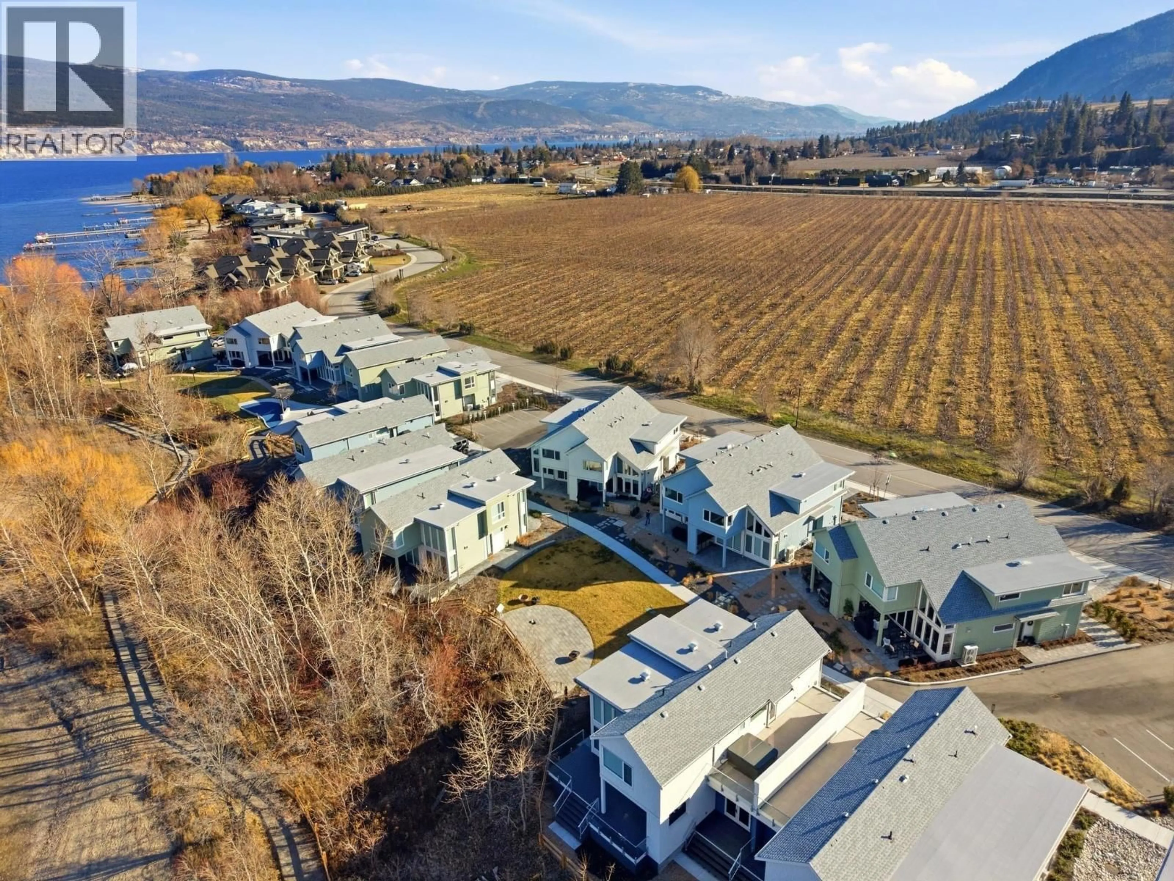 A pic from outside/outdoor area/front of a property/back of a property/a pic from drone, water/lake/river/ocean view for 3000 LANDRY CRESCENT, Summerland British Columbia V0H1Z9