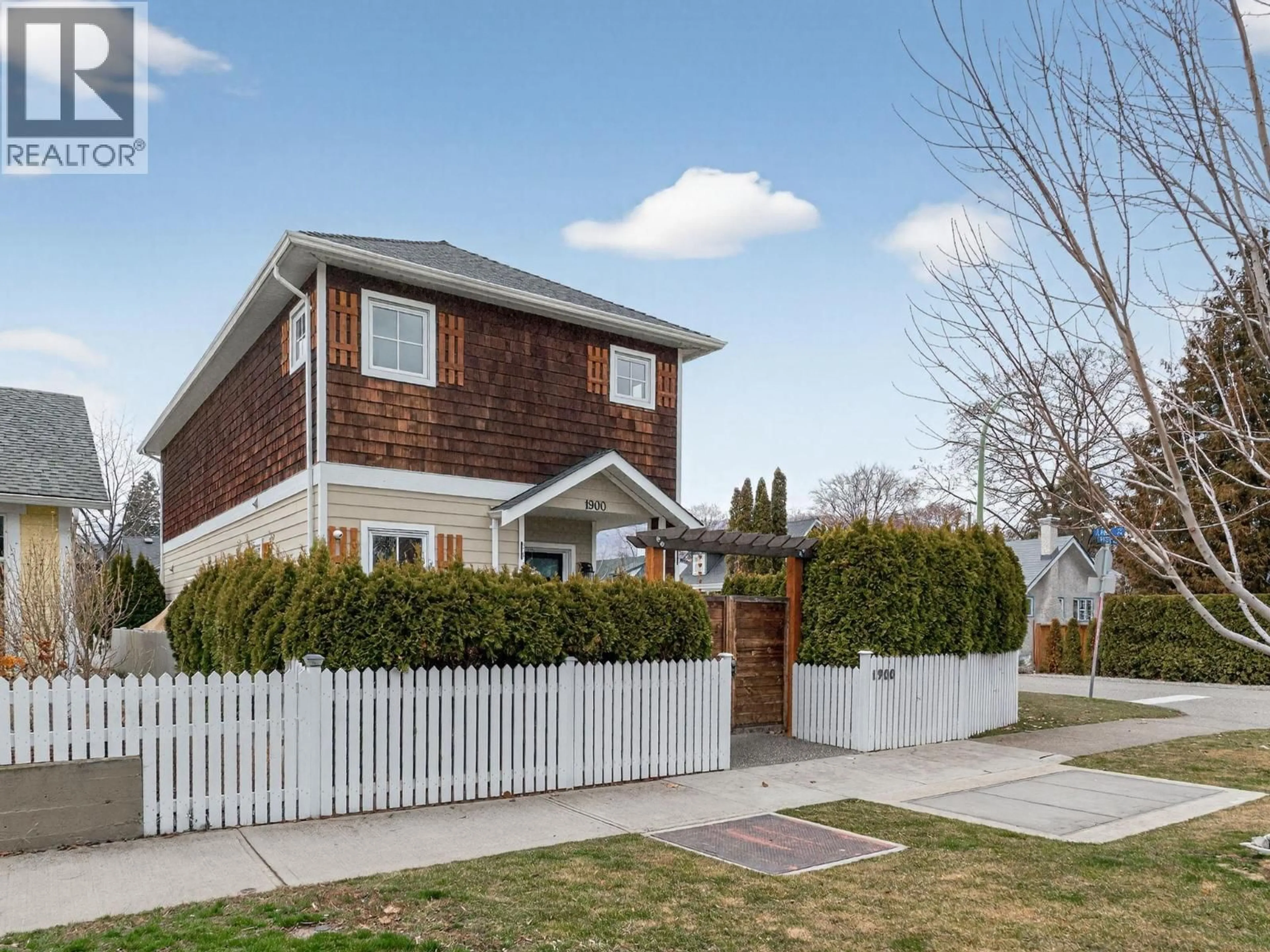 Home with brick exterior material, street for 1900 WATER STREET, Kelowna British Columbia V1Y1K6