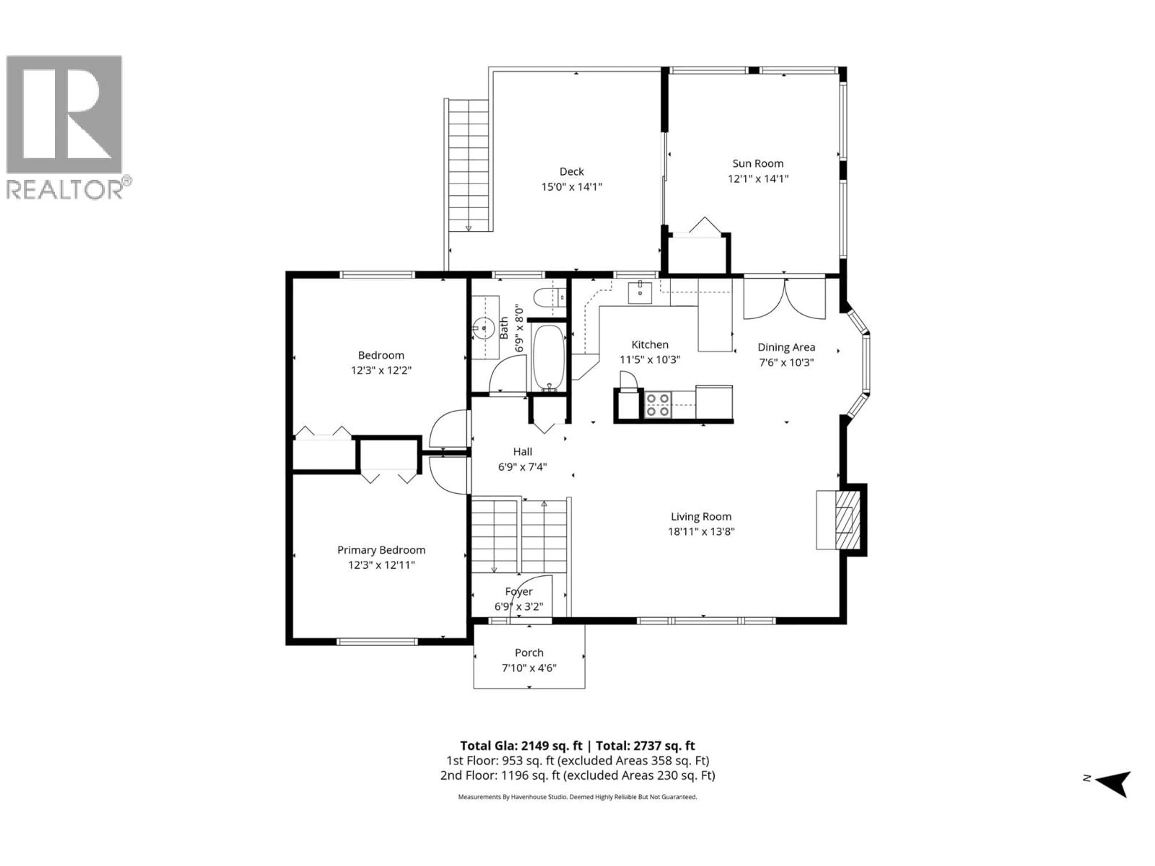 Floor plan for 341 KENORA ROAD, Kamloops British Columbia V2B3X6