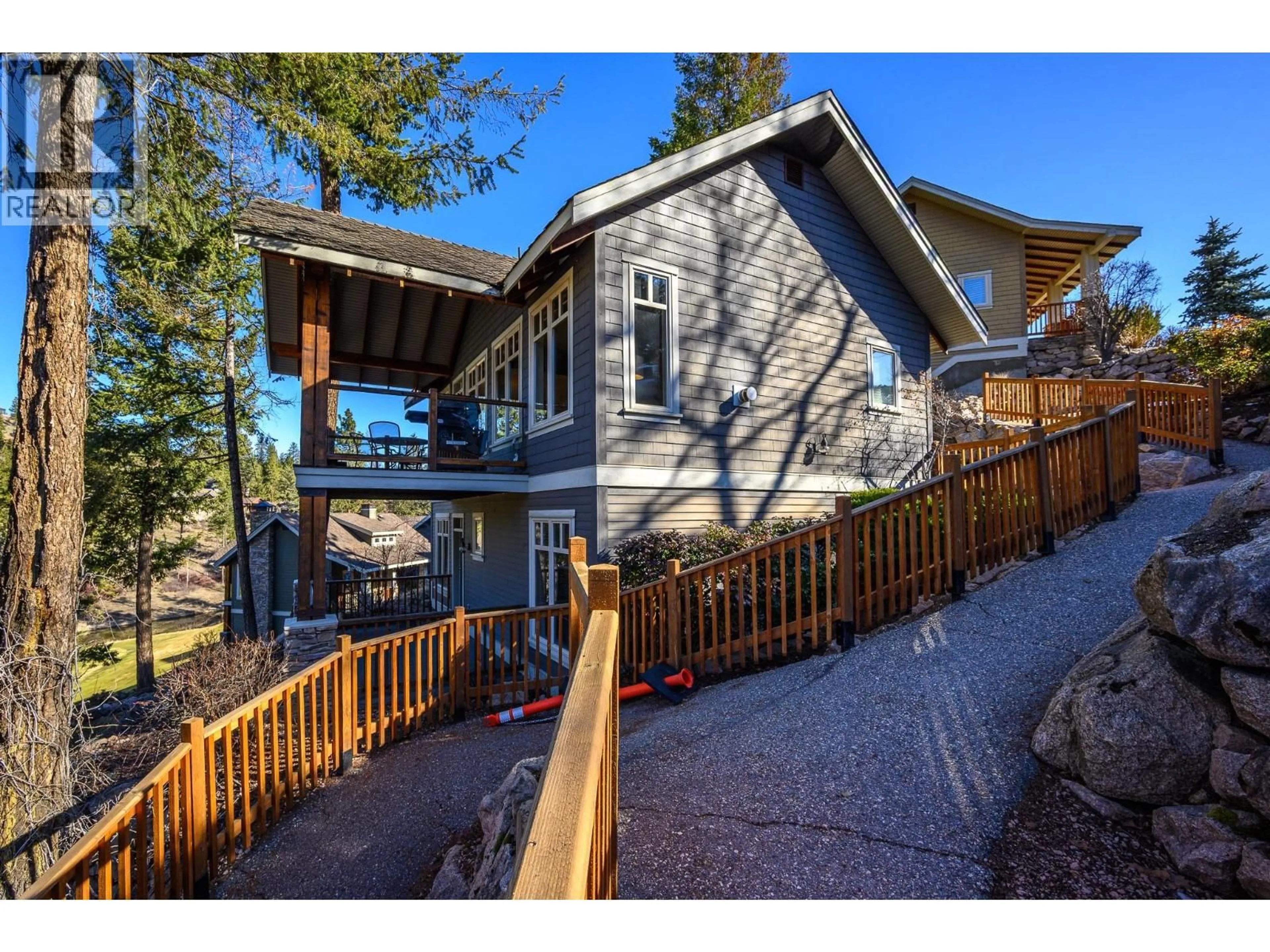 Home with vinyl exterior material, street for 14 - 251 PREDATOR RIDGE DRIVE, Vernon British Columbia V1H1V2