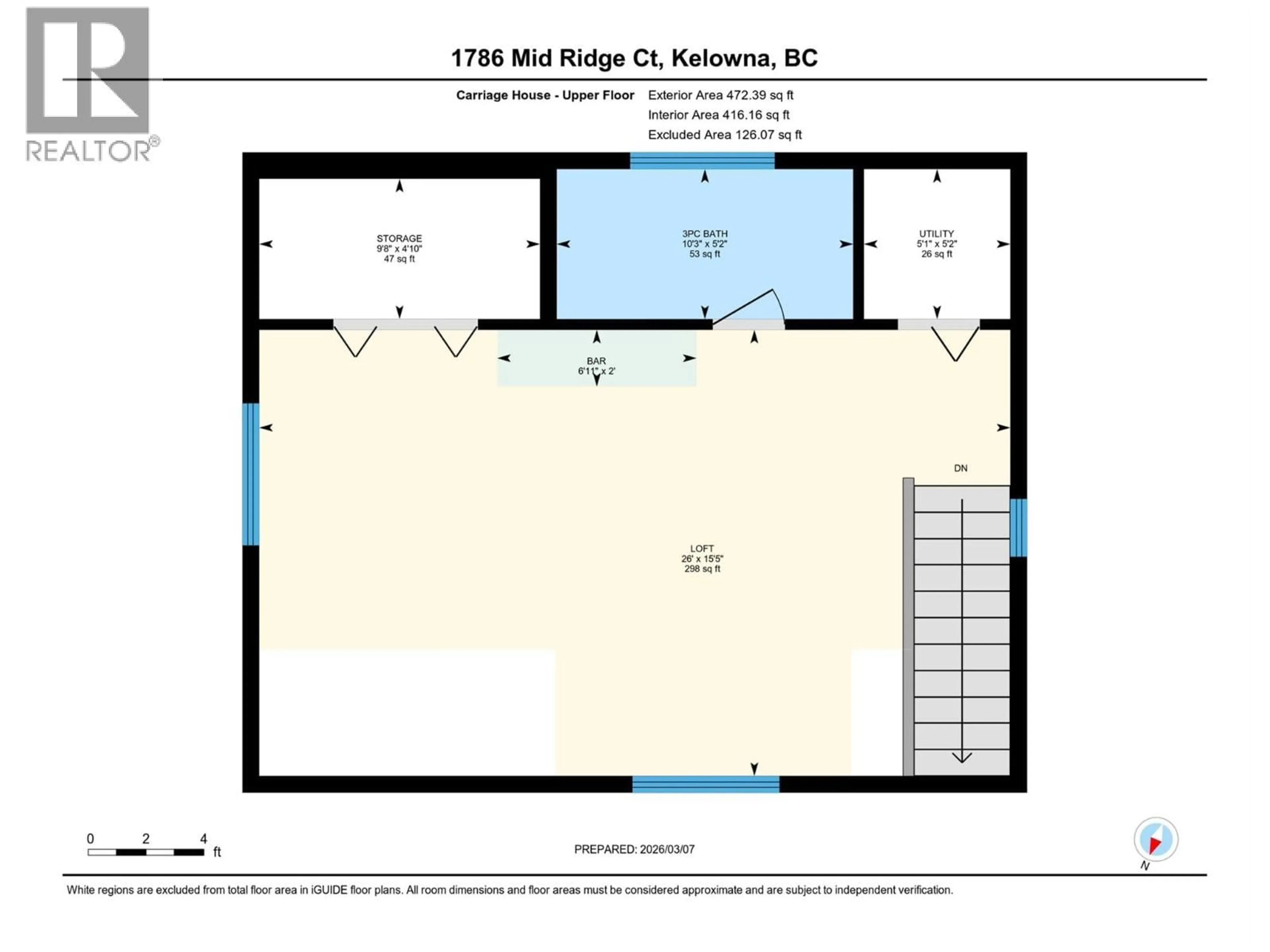 Floor plan for 1786 MID RIDGE COURT, Kelowna British Columbia V1W4A1