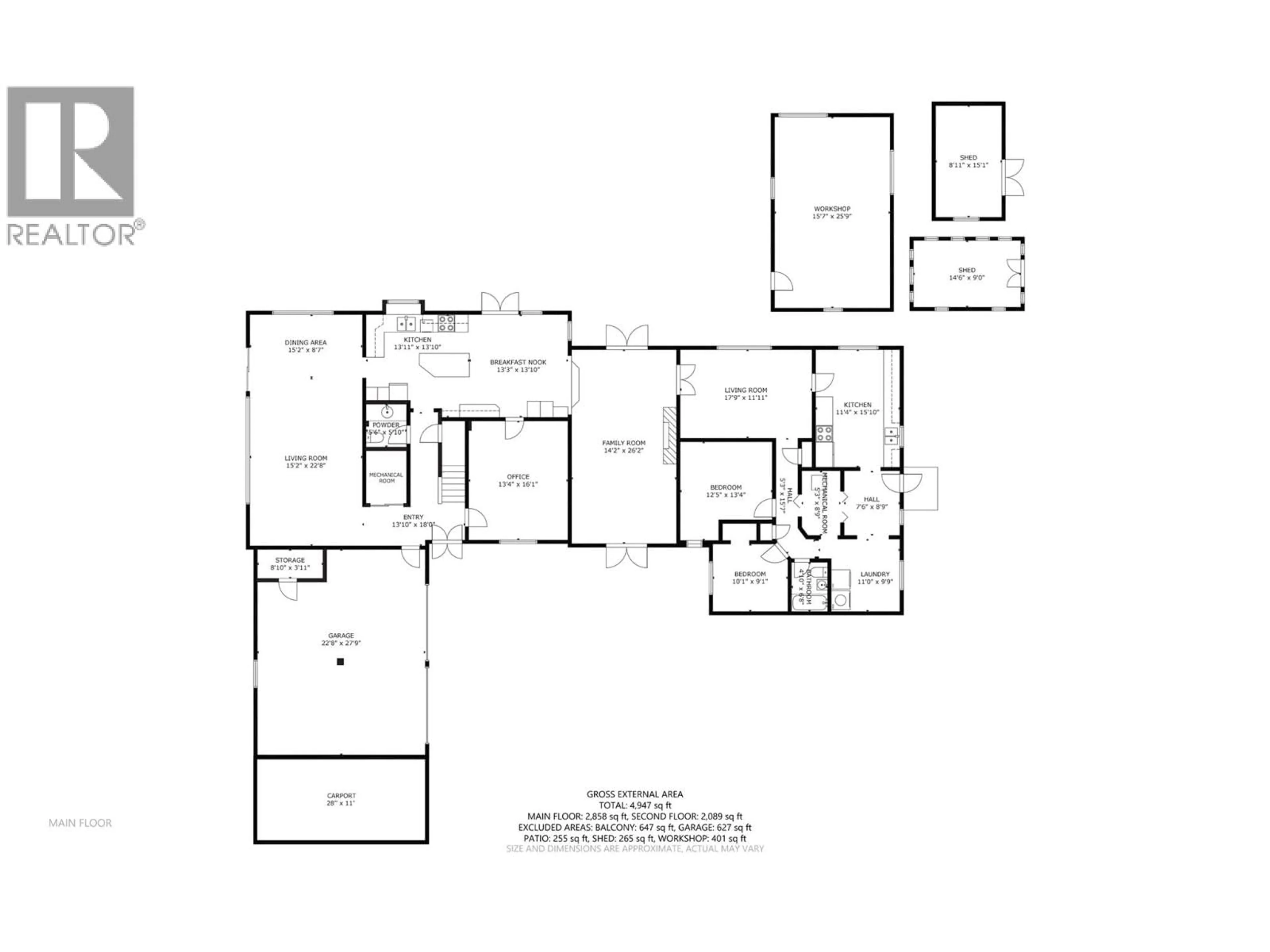 Floor plan for 12300 KALAMALKA ROAD, Coldstream British Columbia V1B1M6