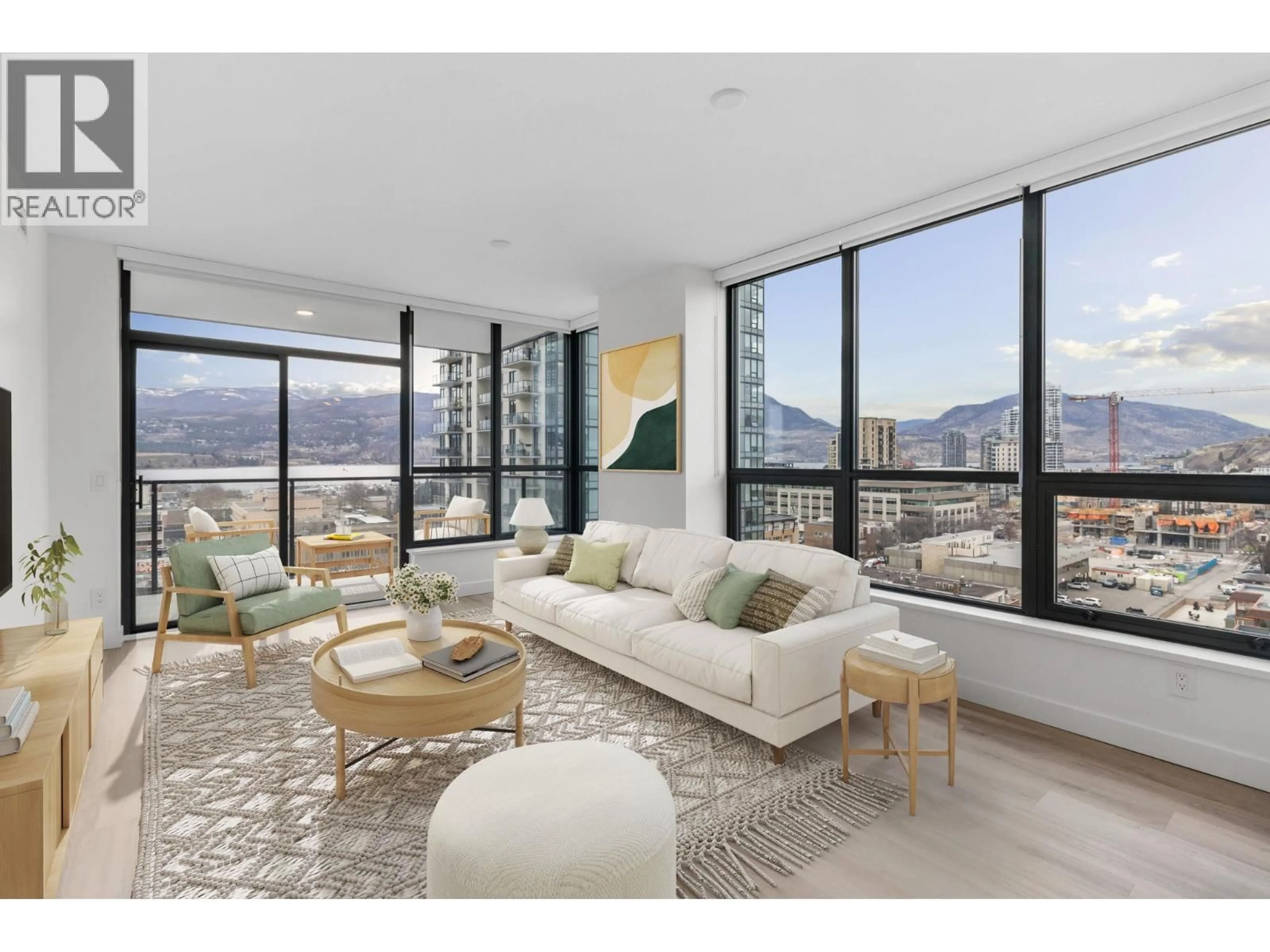 Living room with furniture, unknown for 1010 - 1488 BERTRAM STREET, Kelowna British Columbia V1Y0M6