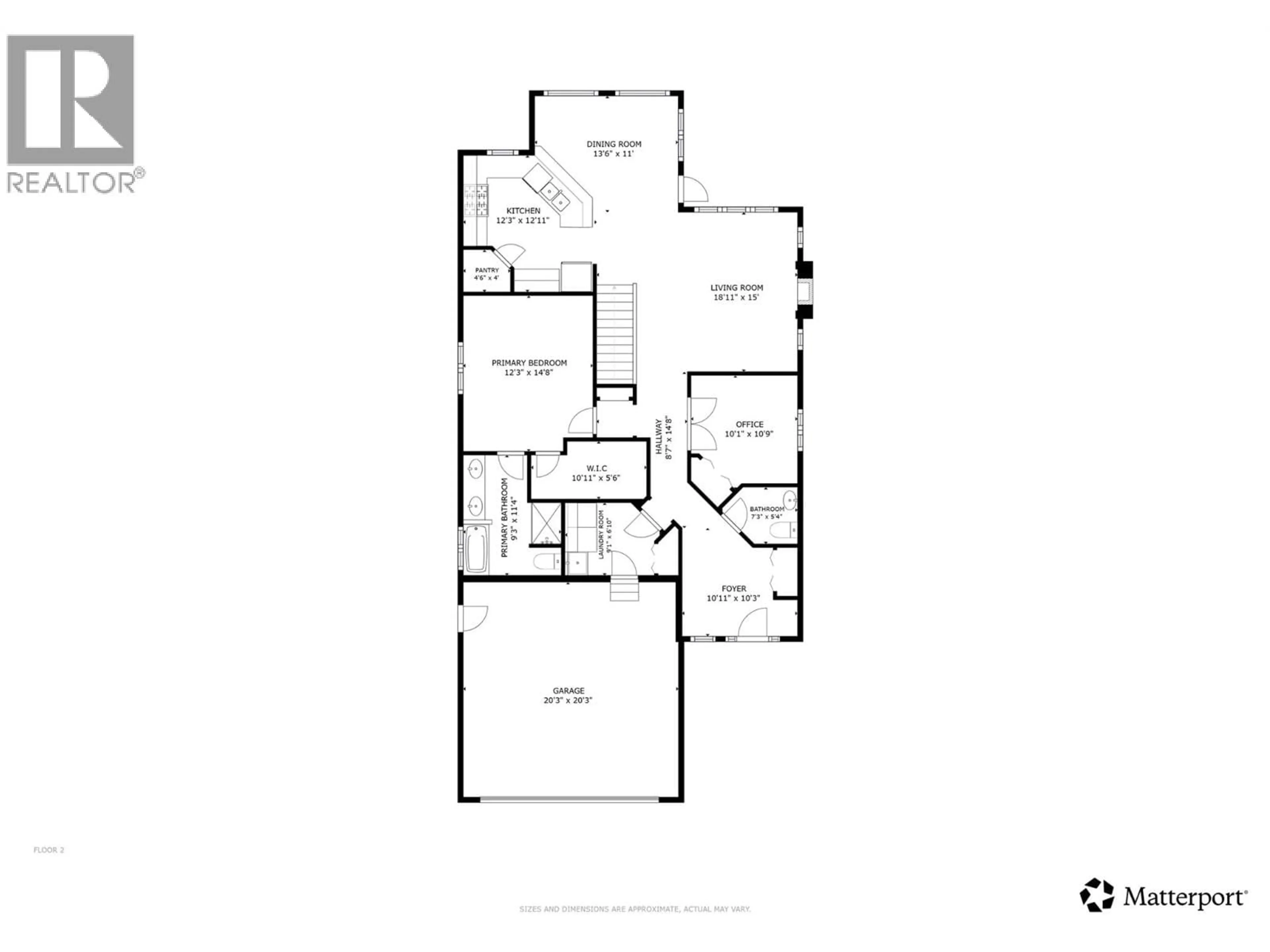 Floor plan for 5038 SOUTH RIDGE DRIVE, Kelowna British Columbia V1W4W6