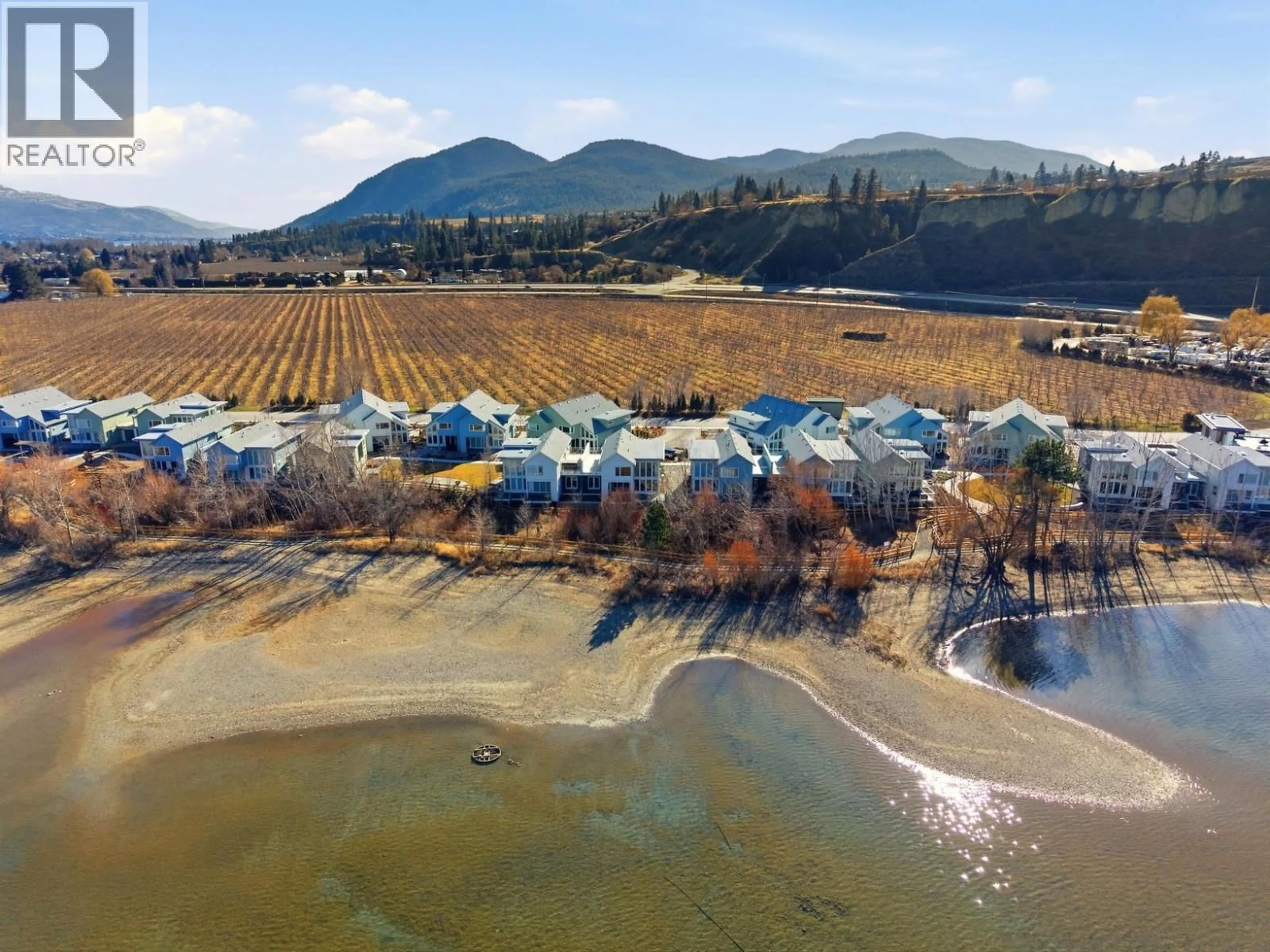 A pic from outside/outdoor area/front of a property/back of a property/a pic from drone, water/lake/river/ocean view for 3080 LANDRY CRESCENT, Summerland British Columbia V0H1Z9