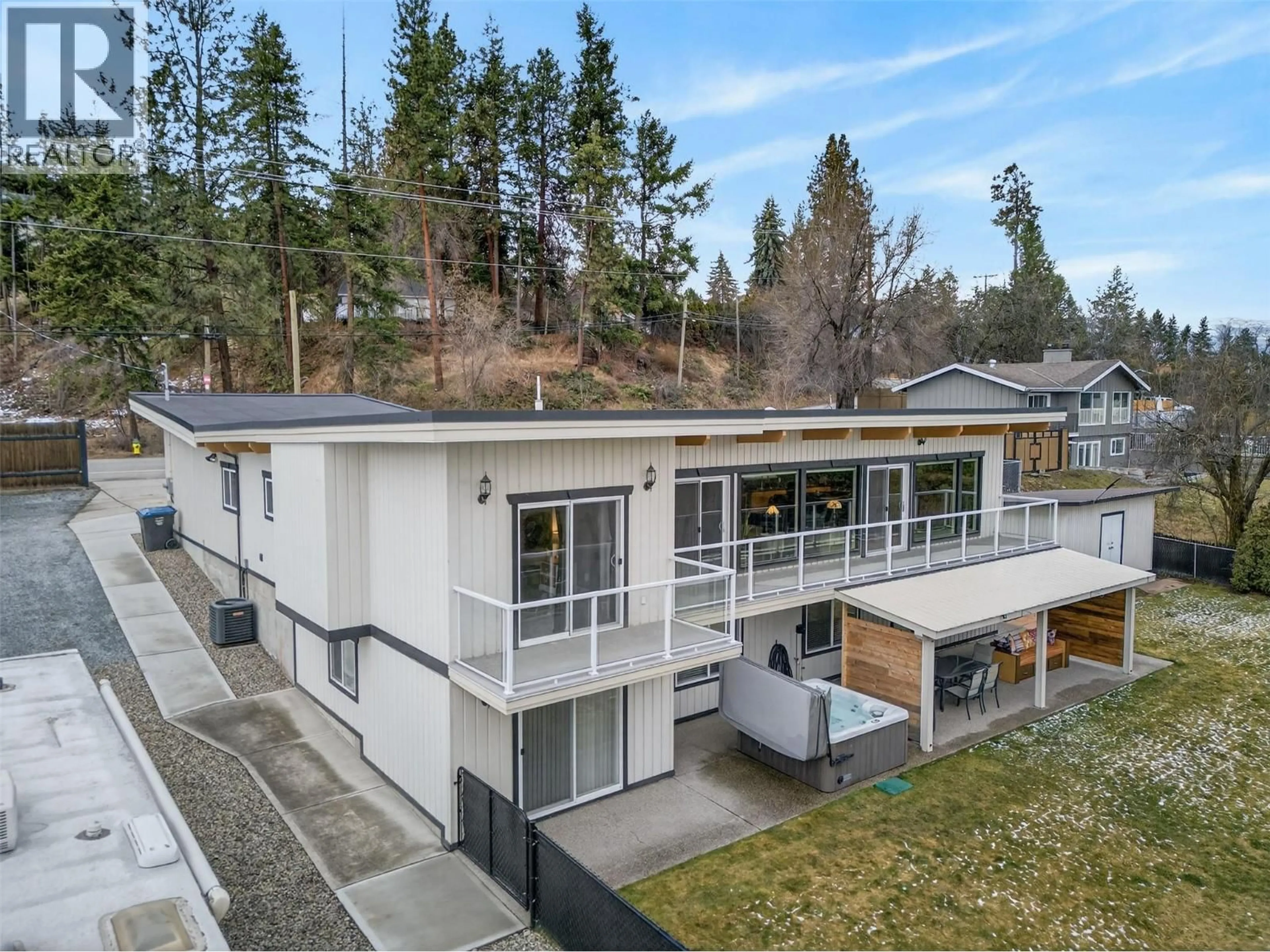 A pic from outside/outdoor area/front of a property/back of a property/a pic from drone, unknown for 824 DEHART ROAD, Kelowna British Columbia V1W4N2