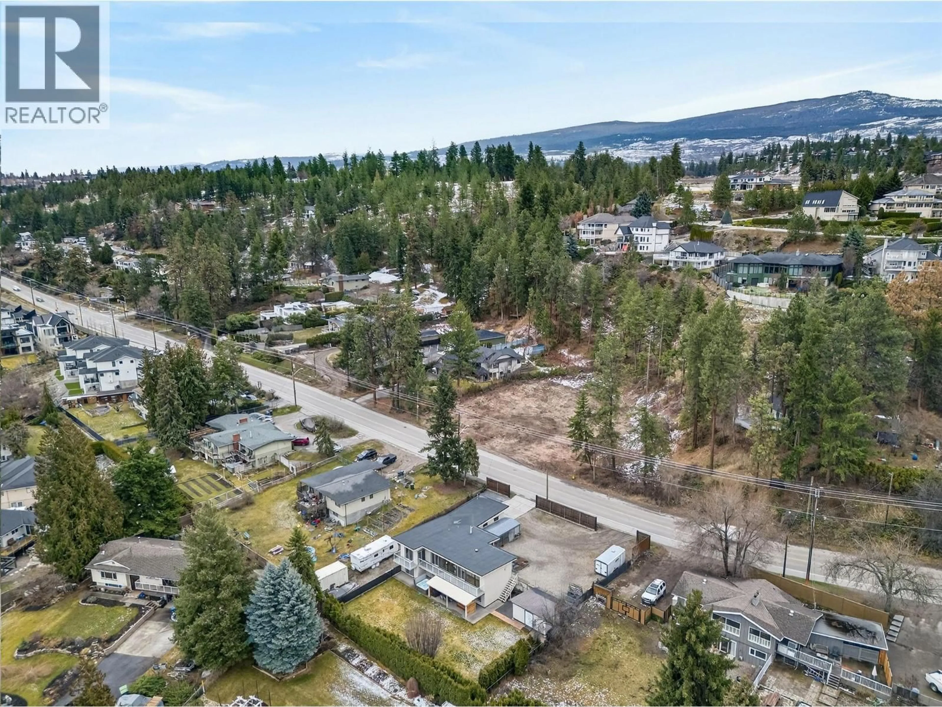 A pic from outside/outdoor area/front of a property/back of a property/a pic from drone, unknown for 824 DEHART ROAD, Kelowna British Columbia V1W4N2