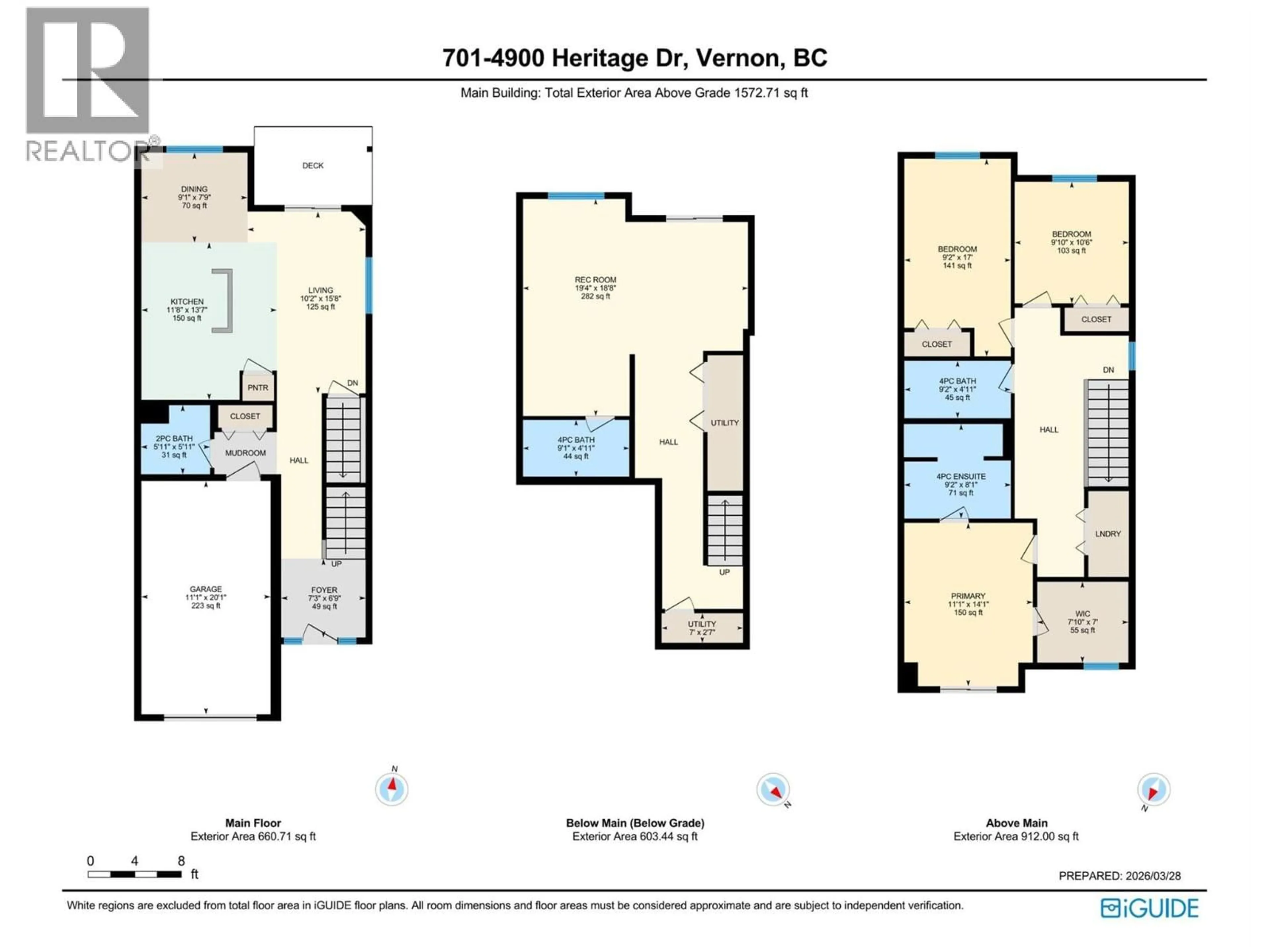 Floor plan for 701 - 4900 HERITAGE DRIVE, Vernon British Columbia V1T9X1