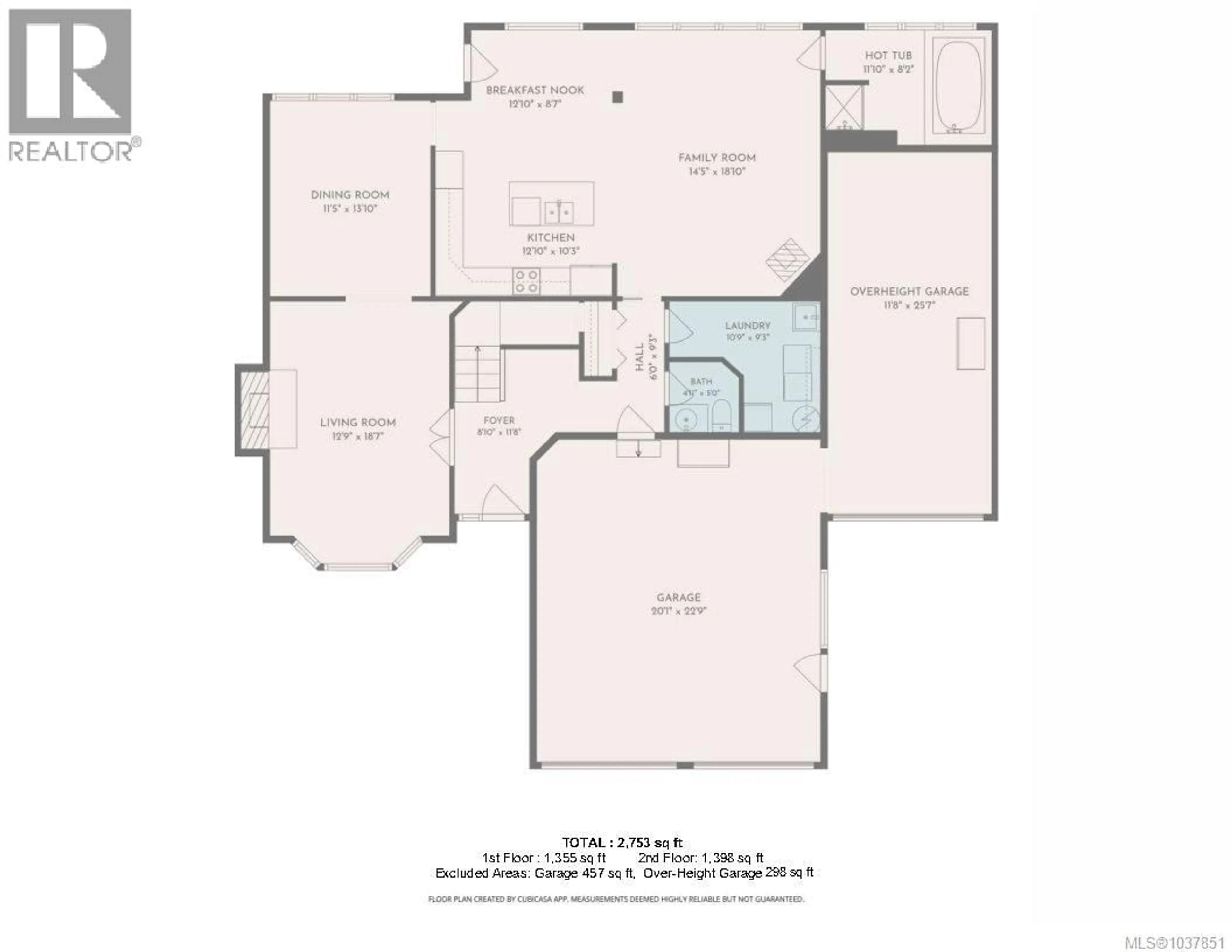 Floor plan for 2142 AARON WAY, Nanaimo British Columbia V9S5R4